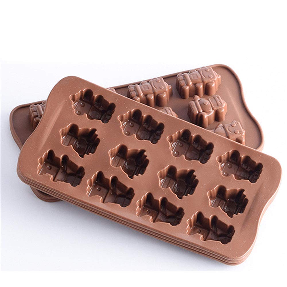 Chocolate Gummy Molds Nonstick Silicone Baking Molds For Making Ice Cubes Jelly Chocolate Soap Shaping Hard Candies, 2 Pcs/Lot R