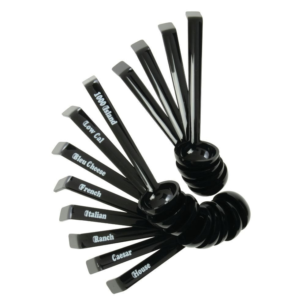 Cambro Ld85A110 Camwear Ladle (Assortment Pack), 8-1/2'', 3/4 Ounce, Black, Nsf, 12-Units