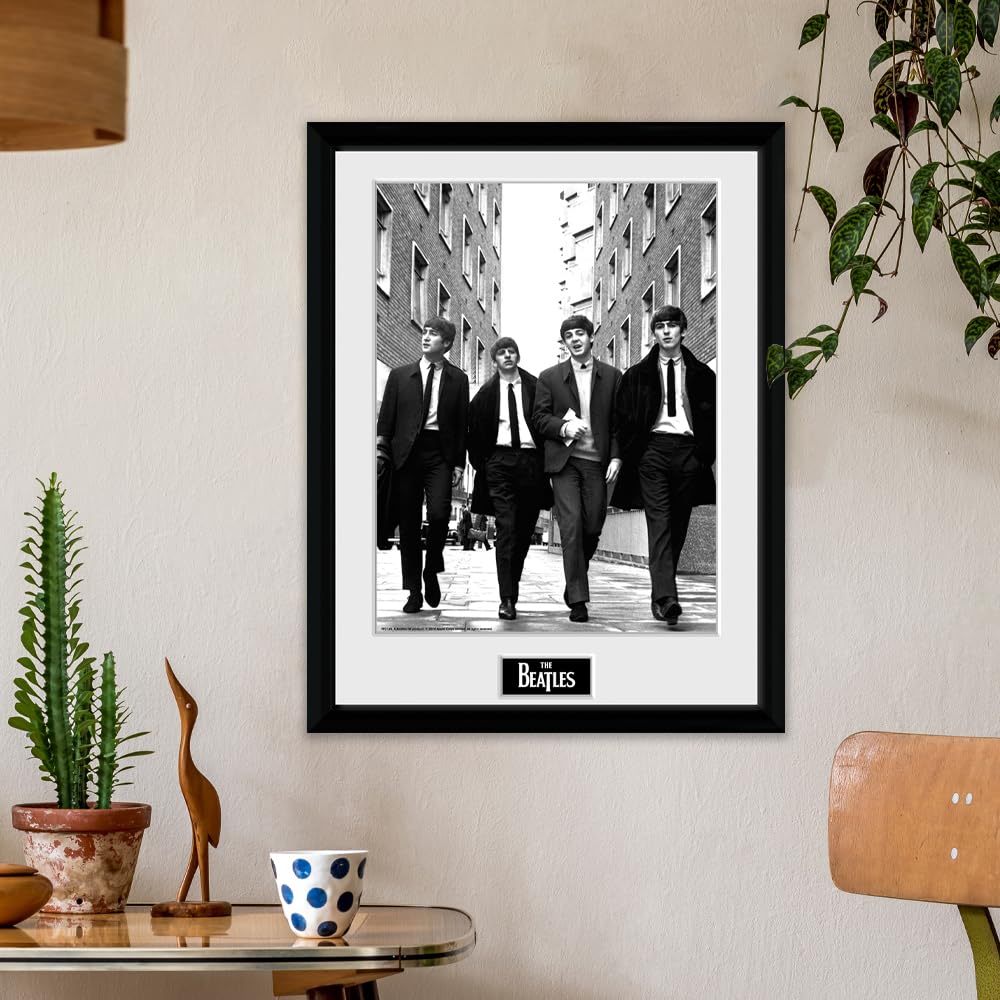 GB eye The Beatles Framed Poster Wall Art - 12" x 16" In London Portrait, Model PFC145