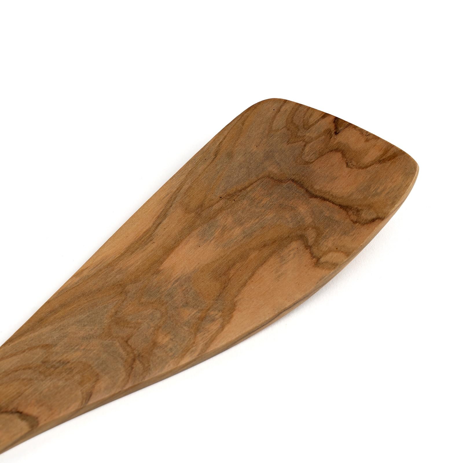 Berard 66475 French Olive-Wood Handcrafted Curved Spatula, Brown