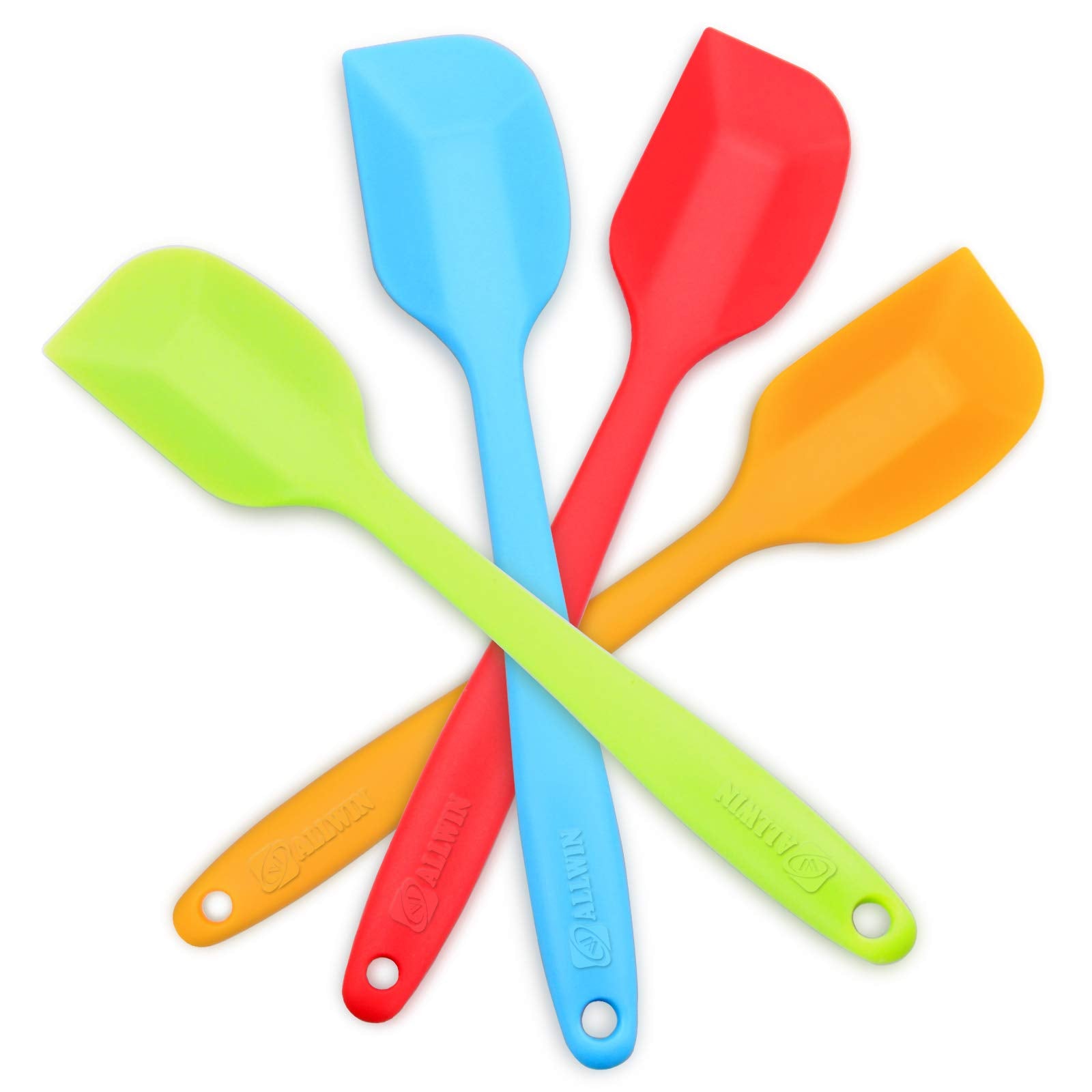 4-Piece Silicone Spatula, Heat-Resistant Non-Stick Rubber Spatulas With Stainless Steel Core