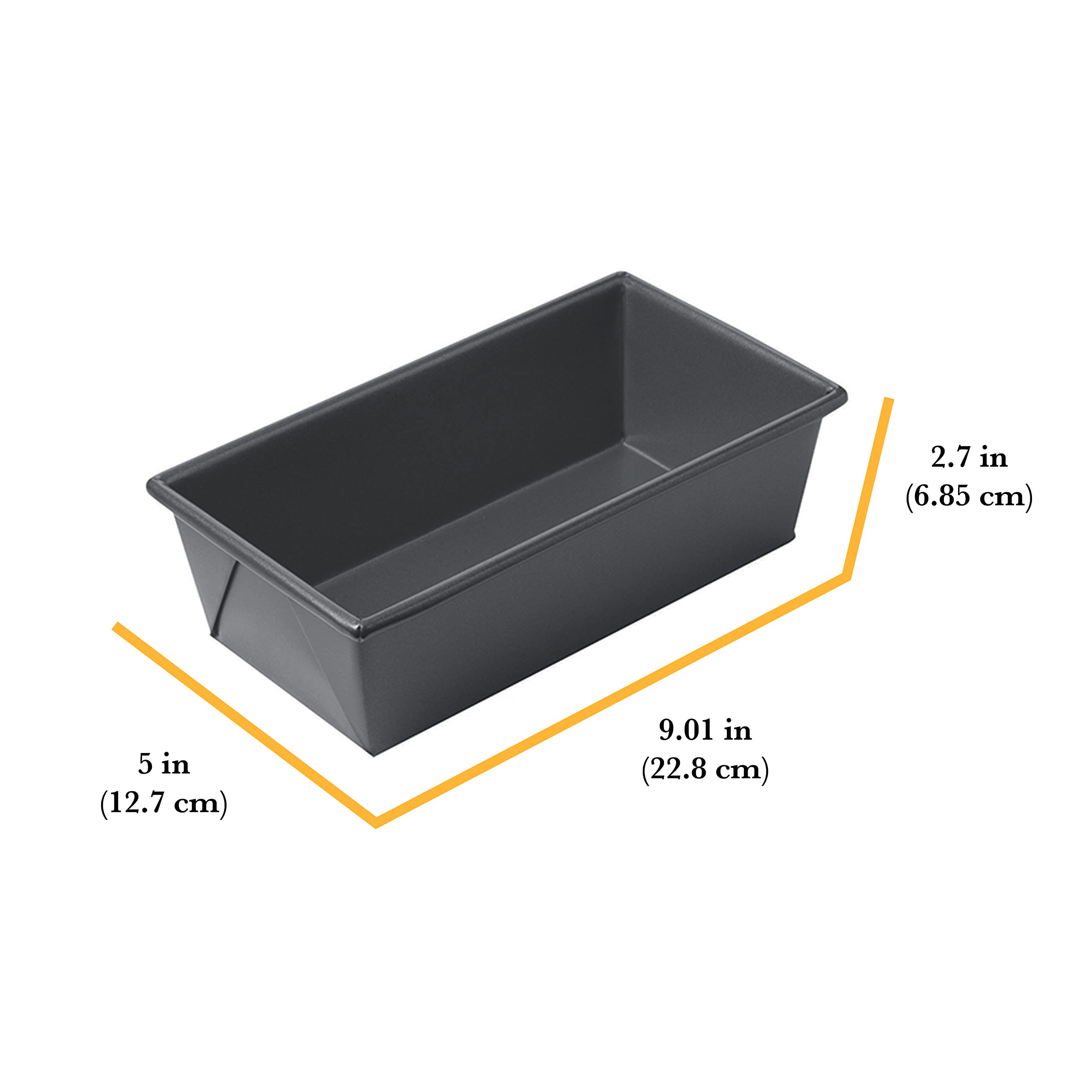 Chicago Metallic Professional 1-Pound Non-Stcik Loaf Pan, Perfect For Pound Cakes, Meat Loafs And More! Measures 8.5-Inch-By-4.5
