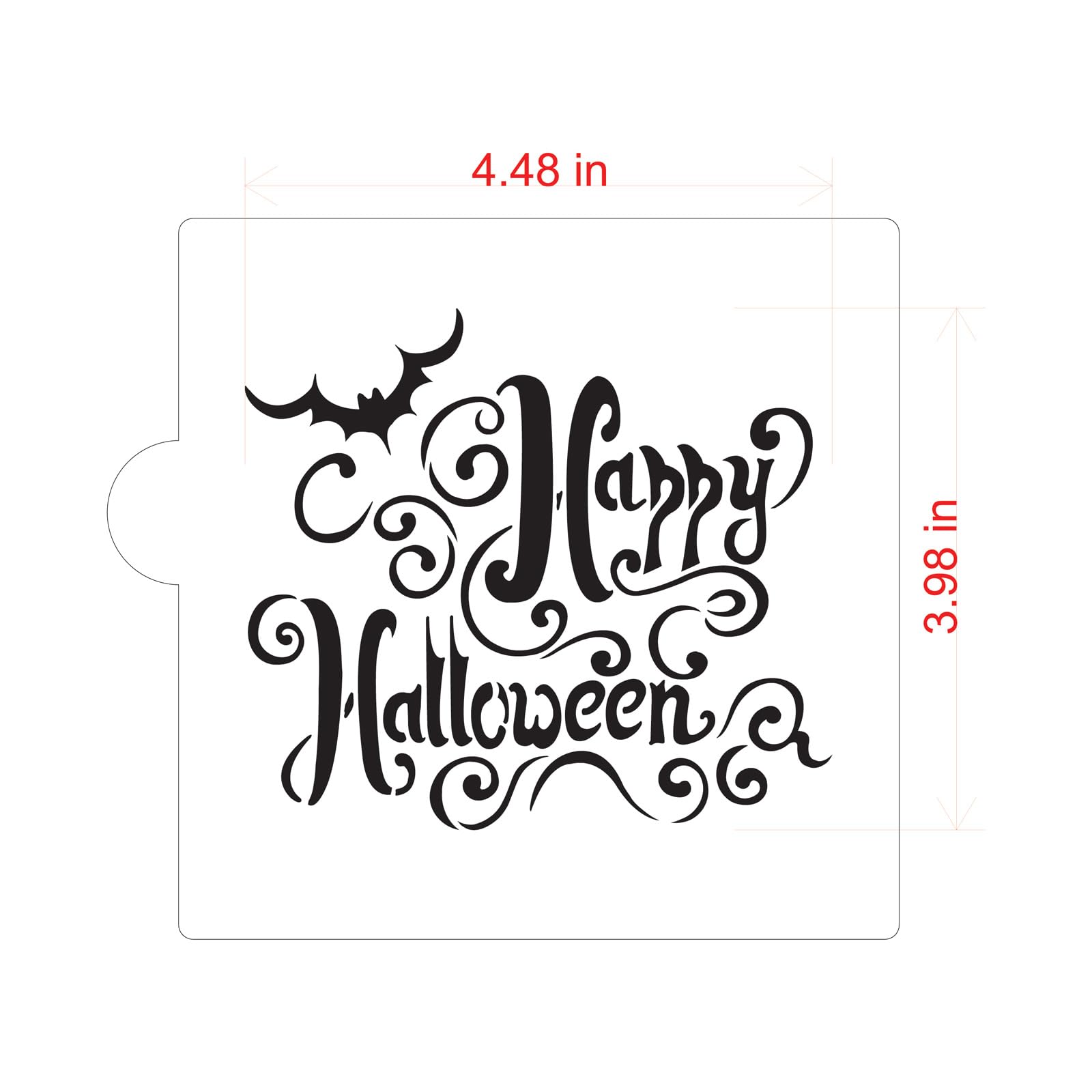 Happy Halloween Lettering Cookie And Craft Stencil By Designer Stencils