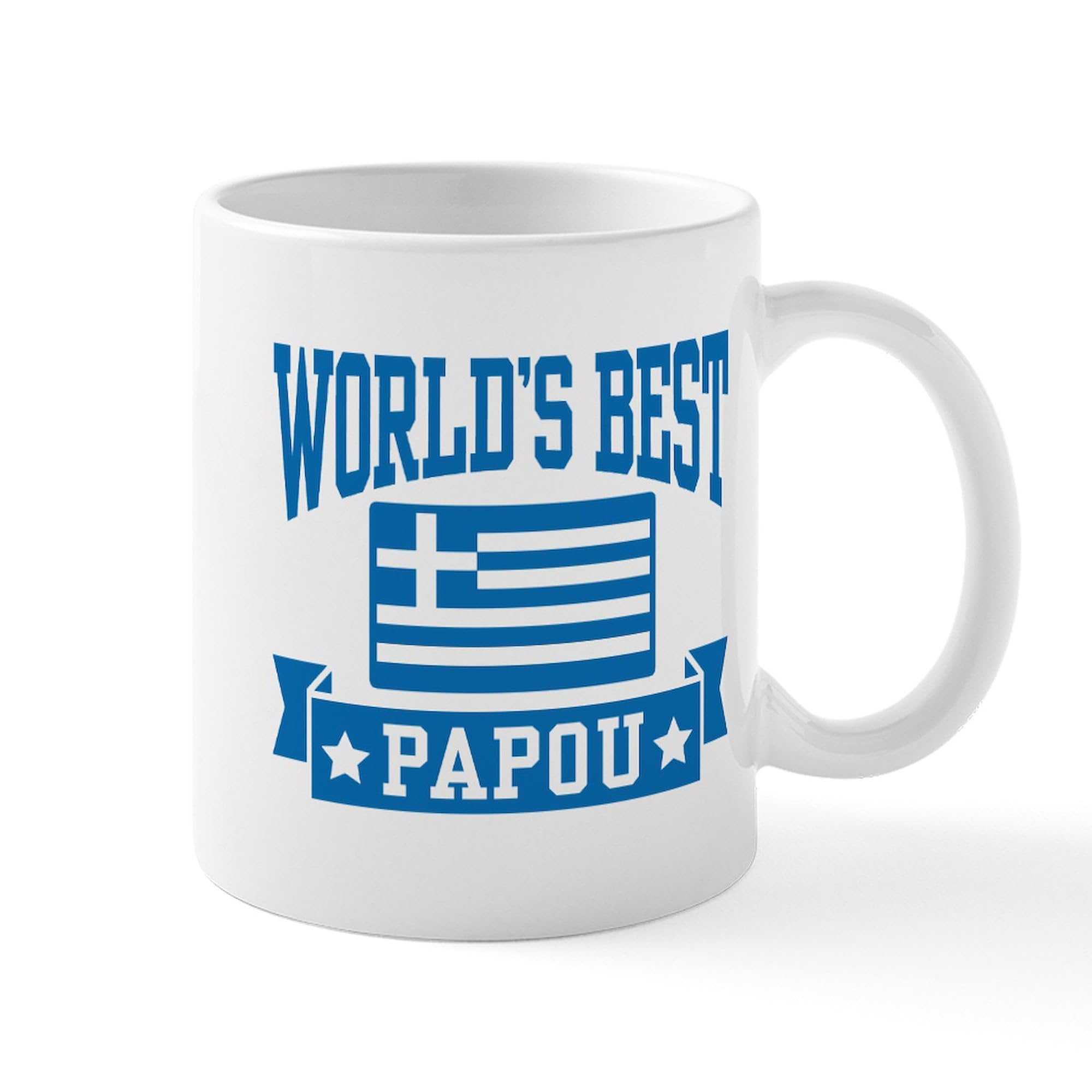 Cafepress World'S Best Papou 11 Oz (325 Ml) Ceramic Coffee Mug