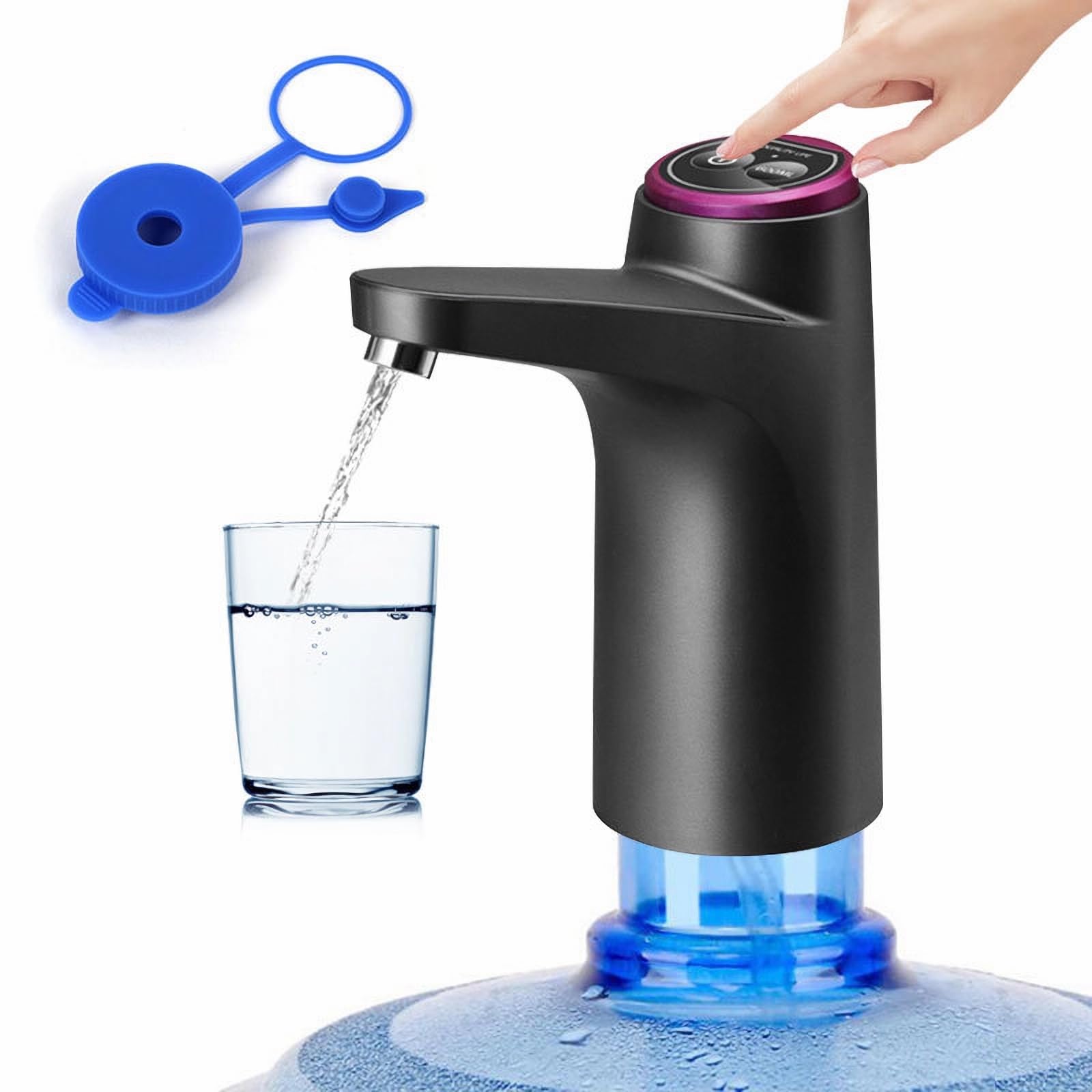 Hipicok Water Pump For 5 Gallon Jug, 5 Gallon Water Dispenser, Usb Charging Water Dispenser, Electric Water Pump For 3 And 5 Gal