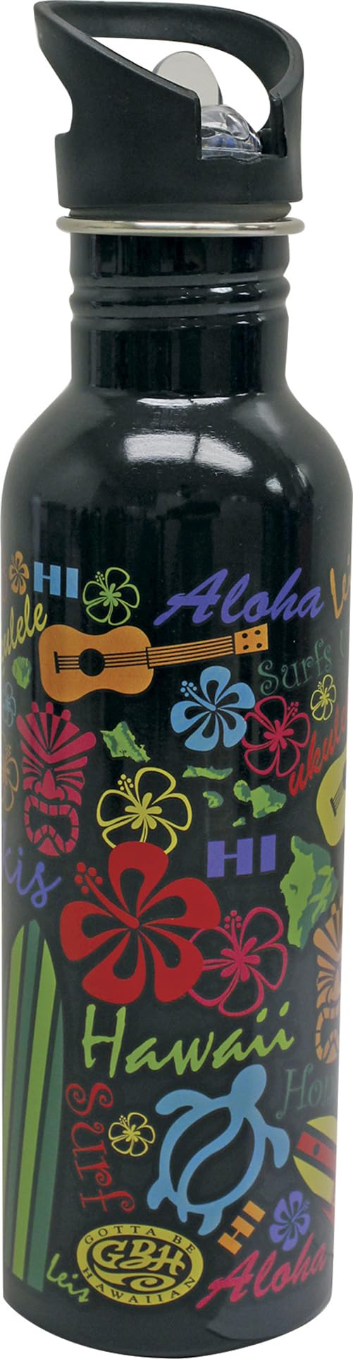 Islander Hawaiian Stainless Steel Water Bottle Words Of Hawaii