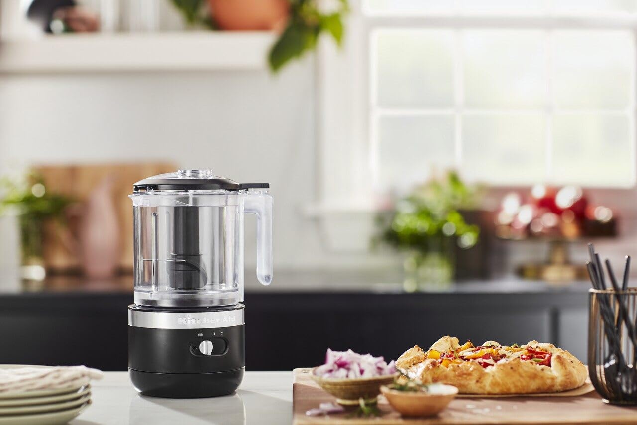 KitchenAid 5 Cup Food Chopper Cordless KFCB519BM, Matte Black