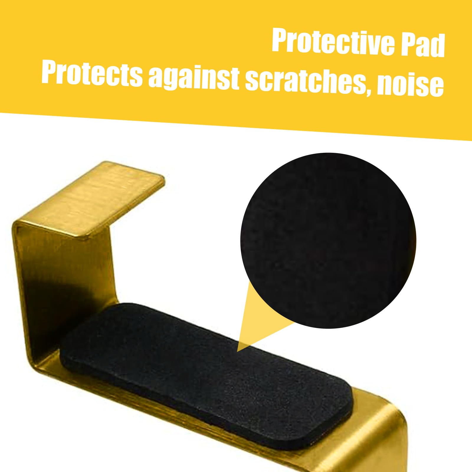 Coufce 2 Pack 9 Inch Towel Holder, Gold Bathroom Towel Bar Stainless Steel Hand Towel Rack, Over Cabinet Door Towel Bar For Kitc