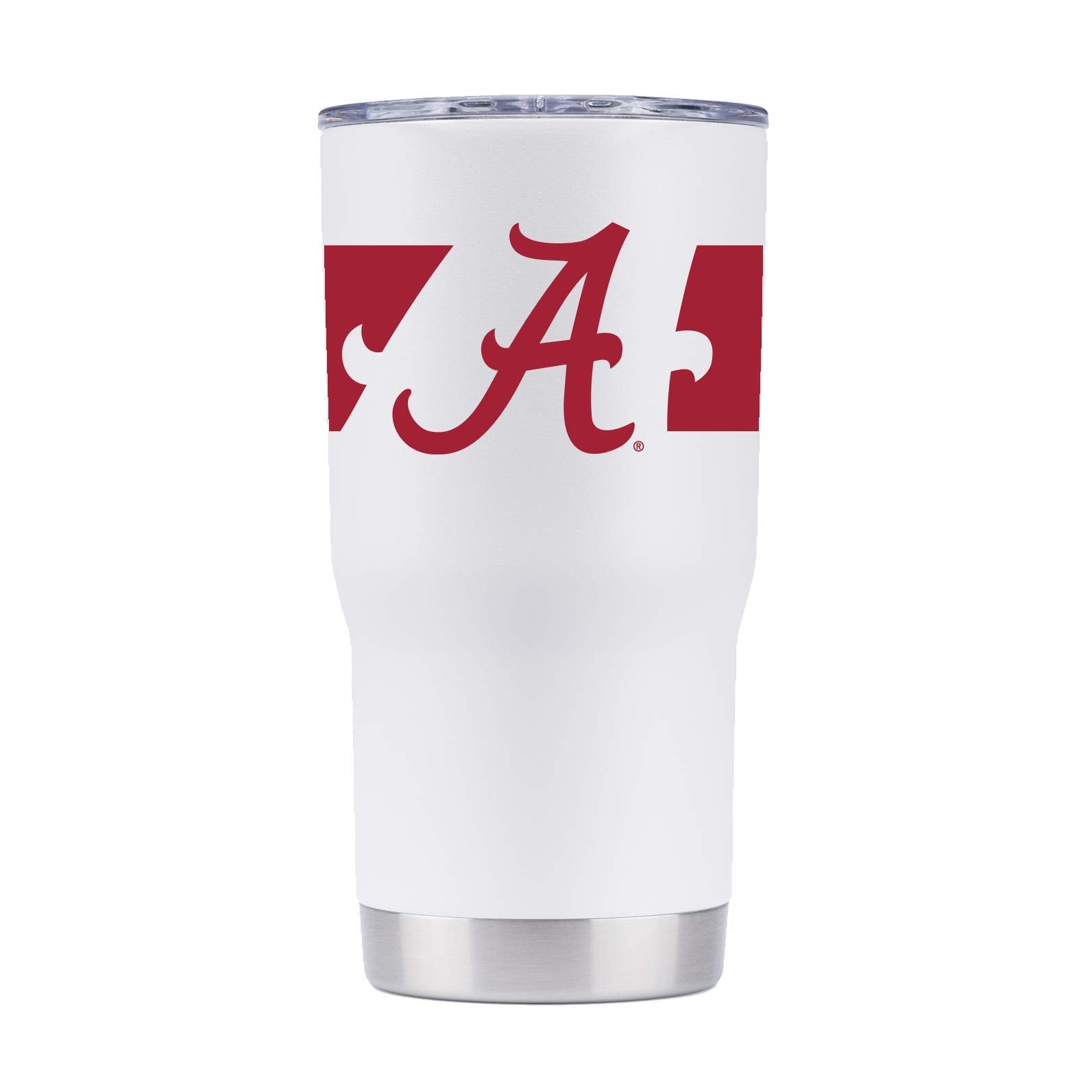 Gametime Sidekicks Alabama 20Oz White Tumbler - Officially Licensed, 18/8 Stainless Steel, Double-Walled, Vacuum-Insulated, Uv L