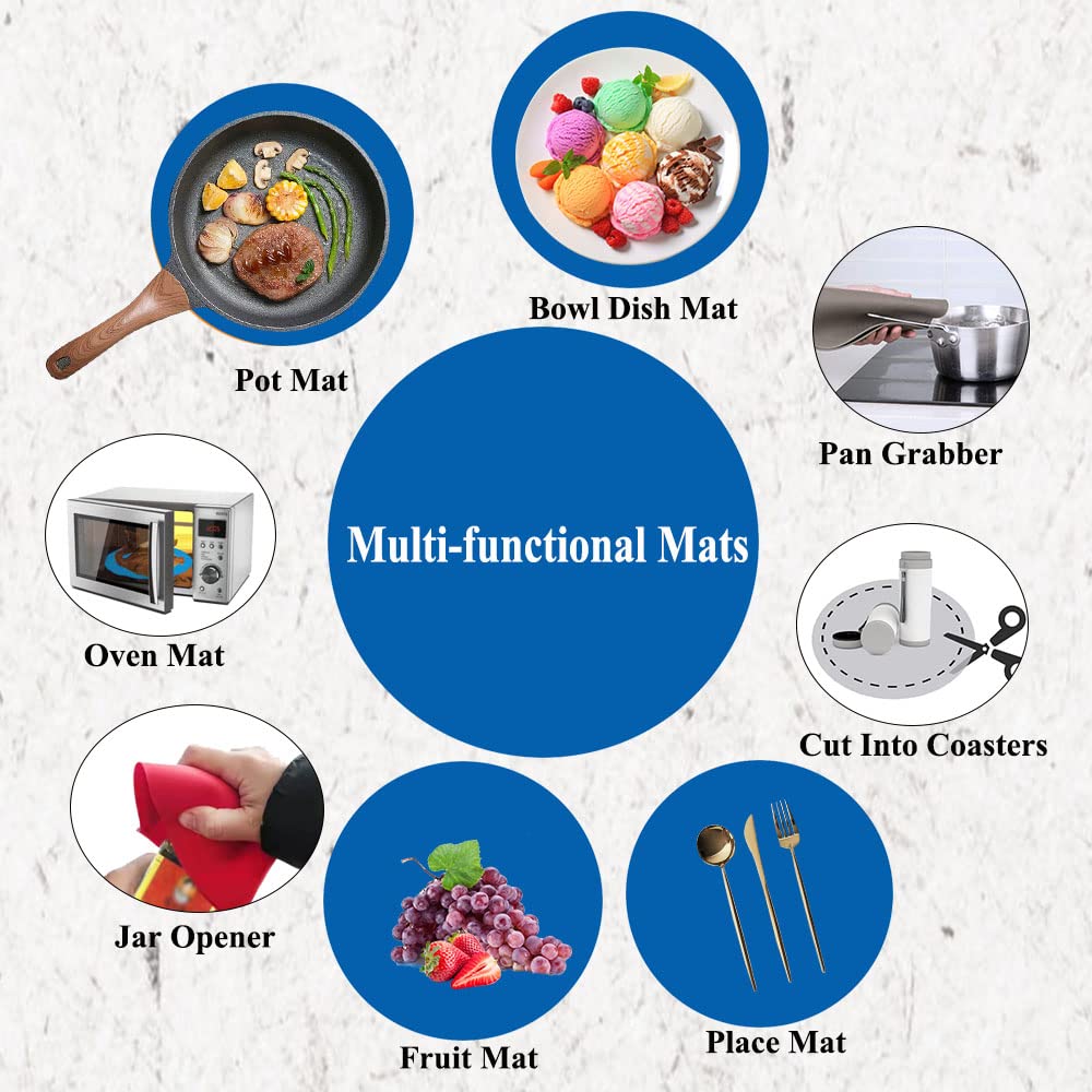 Multi-Purpose Silicone Original Microwave Mat | Bpa Free, Food Grade Safe, Heat Resistant To 475F, Dishwasher Safe - Splatter Gu