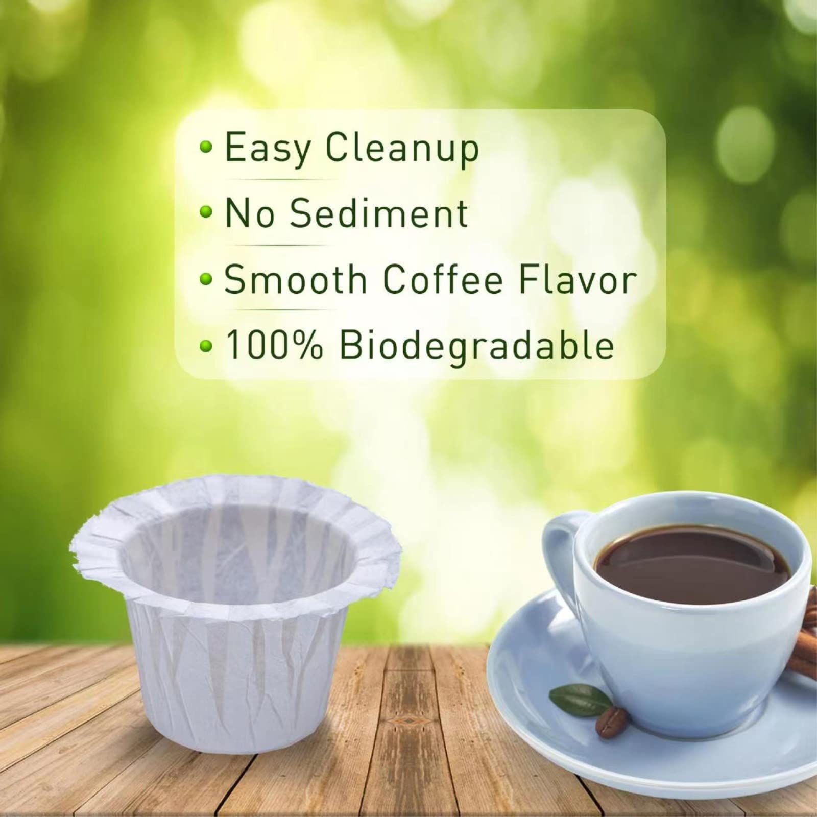 Haetyly 600 Count Coffee Paper Filters Compatible With Keurig Single Serve 1.0 And 2.0, Fits All Brands Reusable K Cup Filters