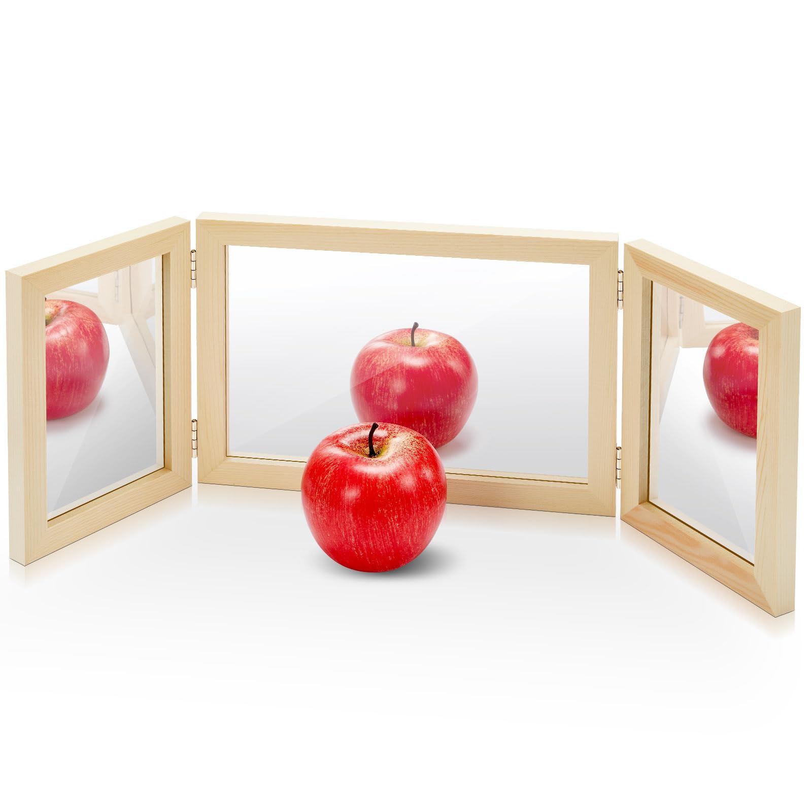 Threehoney Montessori & Reggio Sensory Tri-fold Mirror Early Classroom Observation Area Light and Shadow Play Multi-Dimensional 