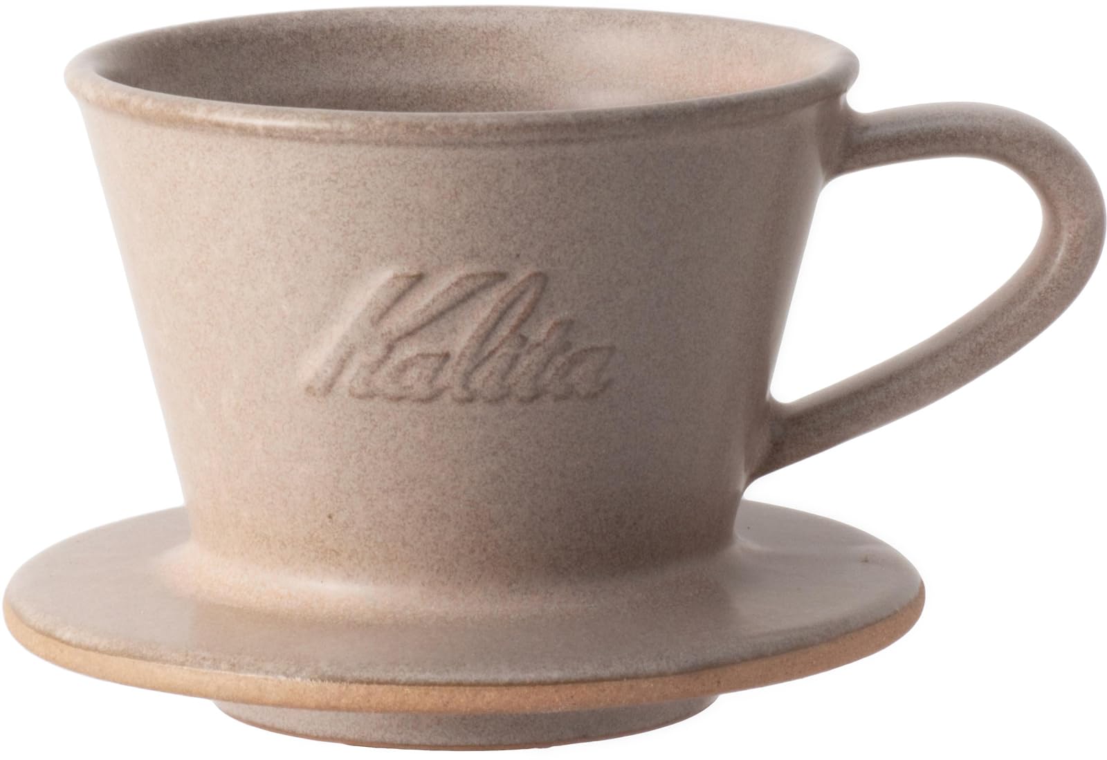 Carita Kalita Coffee Dripper Mino Ware High Heat Retention Pottery 1 to 2 Person DACHI & KalitaMI 155 Sand Brown #01103 Wave Ser