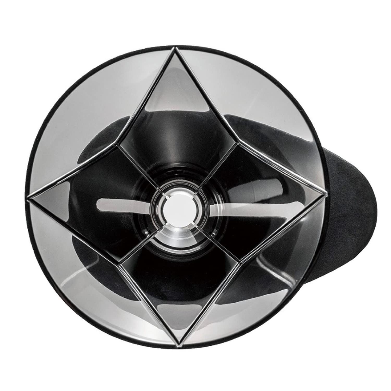 Hario V60 Mugen Coffee Dripper, Size 02, Clear Black