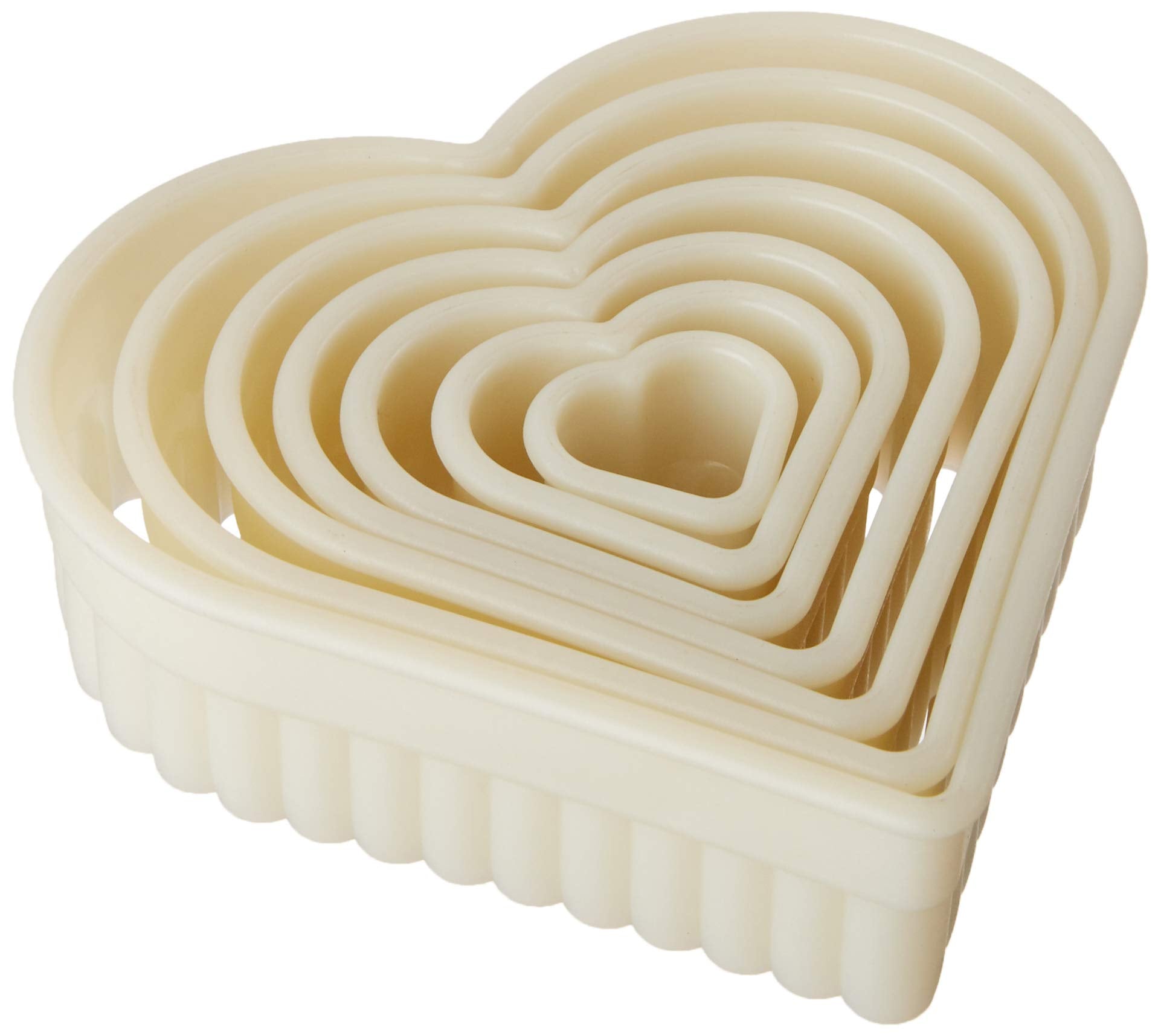 Mercer Culinary 7-Piece Heart Fluted Nylon Cutter Set