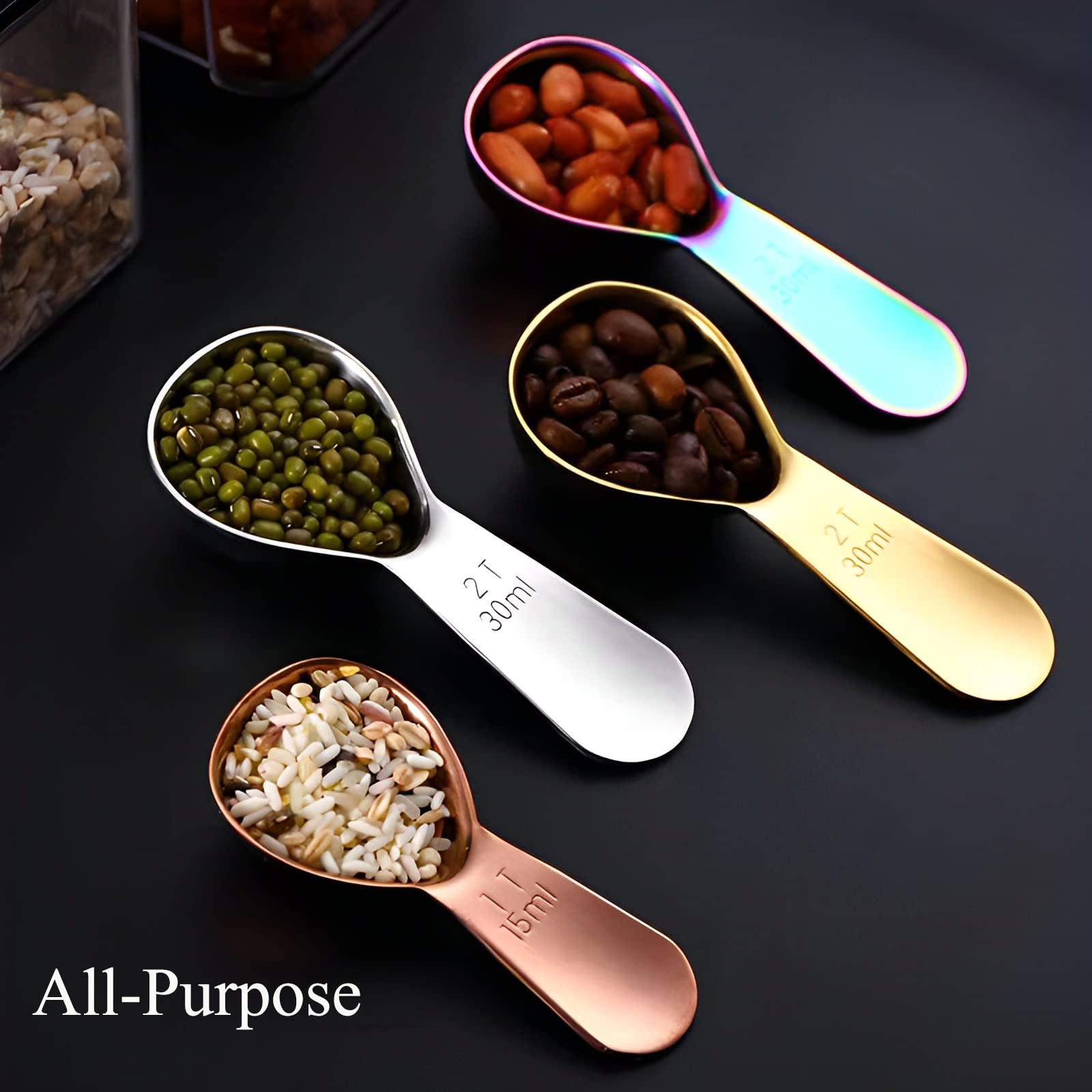 ITXIYC Coffee Scoop 2 Tablespoon Stainless Steel 4x1.12 IN Silver 1PC