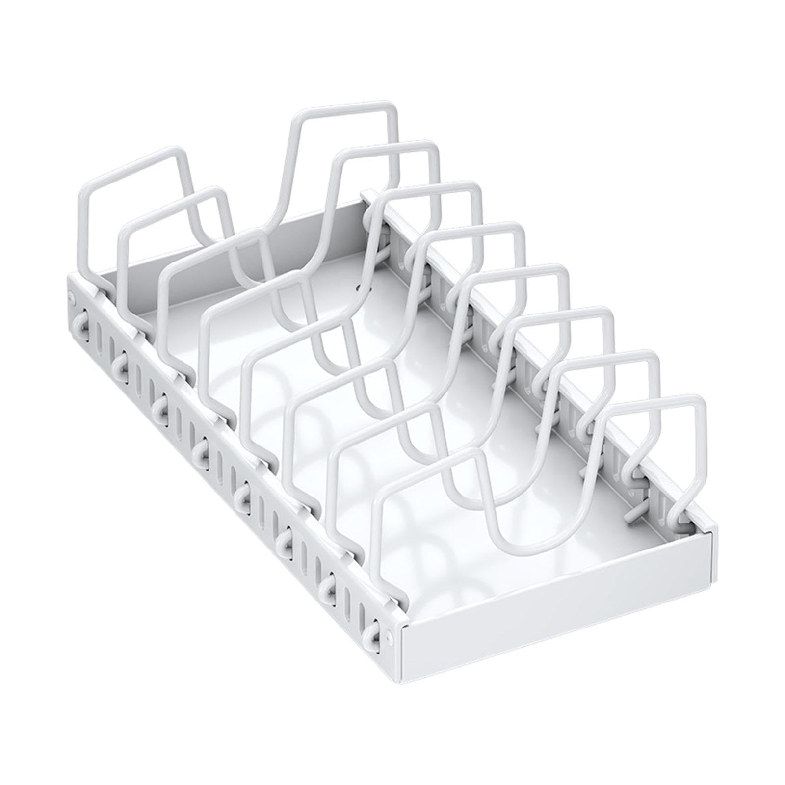 Calandis Pull Out Pot Rack Solid Cookware Storage Rack For Countertop Home Use Pantry Large | Racks & Holders | Kitchen Storage 