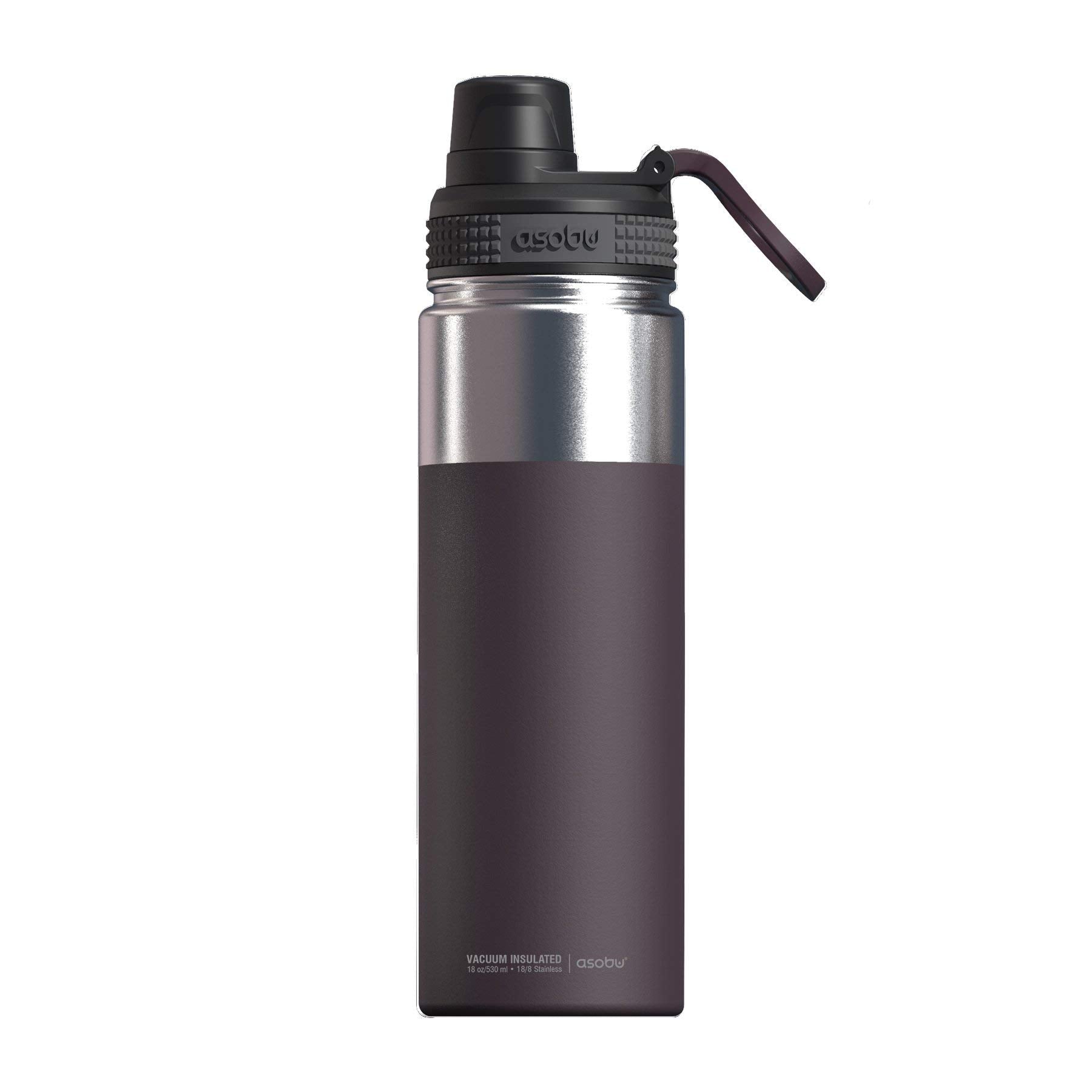 Asobu BPA Free Alpine 18 OZ Flask Water Bottle Made of Stainless Steel with Easy Grip Handle and Easy Access Spout Stays Hot/Col