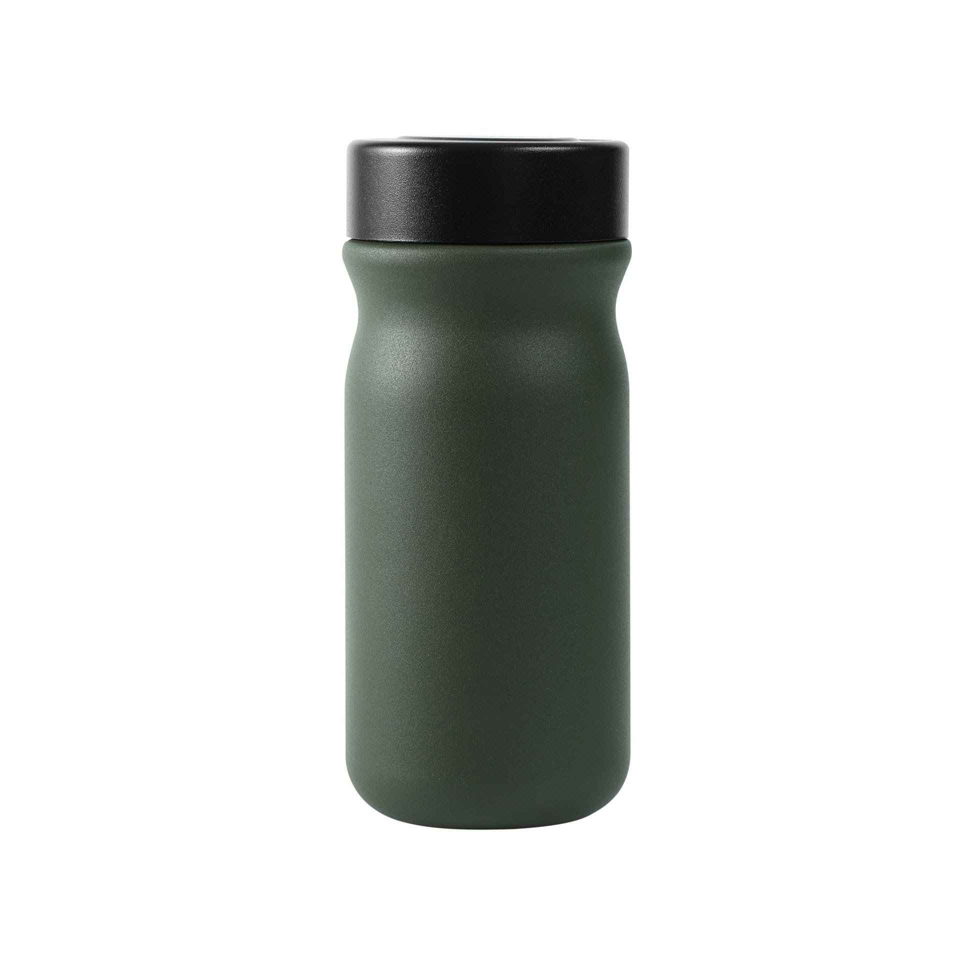 Small 11 oz Vacuum Insulated Stainless Steel Bottle  Leakproof Coffee Flask with 316 Interior, Compact for Tea & Water, Travel 