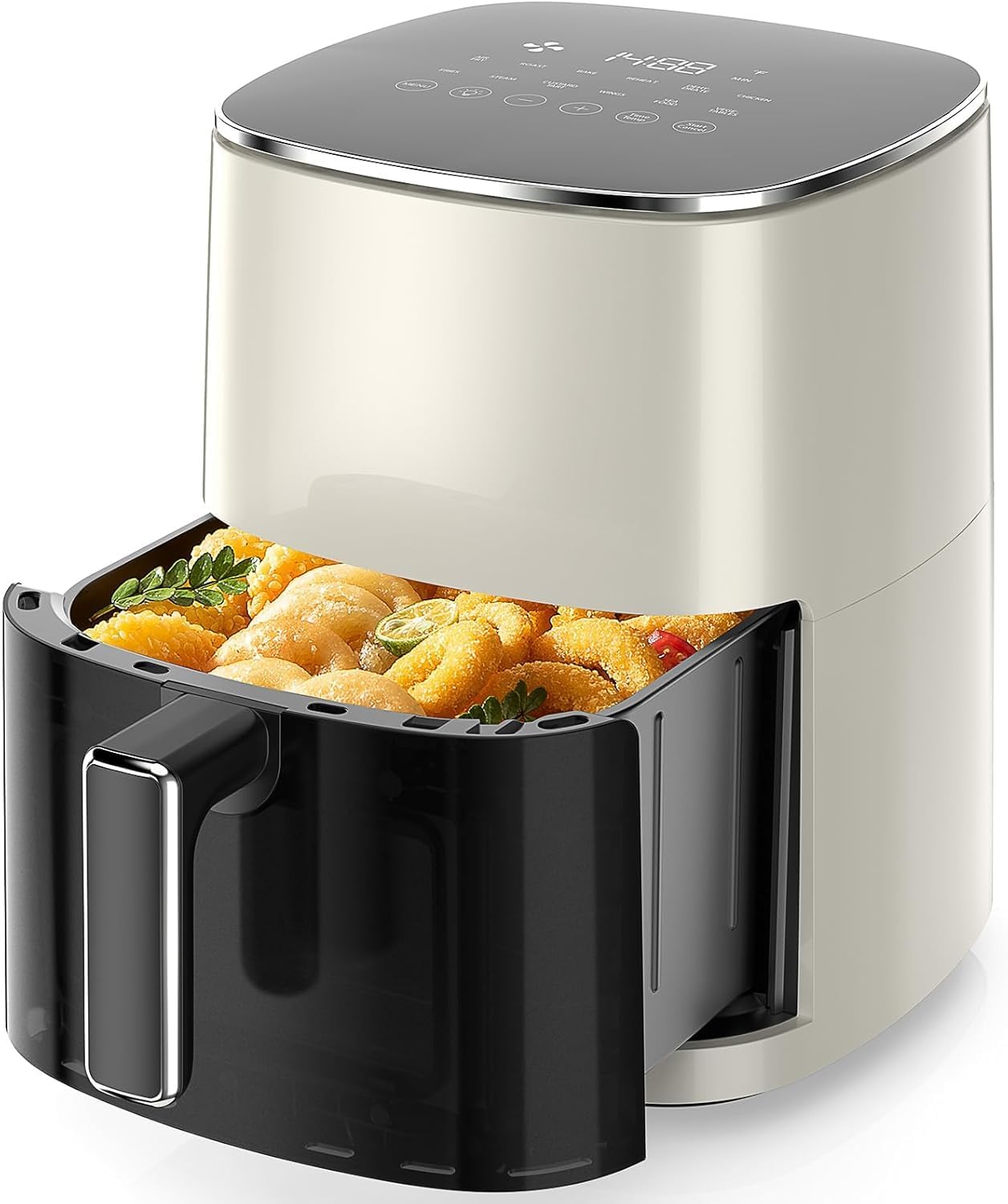 Sweetcrispy 6QT Air Fryer with Window, Square Airfryer Oven 12-in-1 for Family, 400F Rapid Air Crispy Technology, Roast Bake Deh