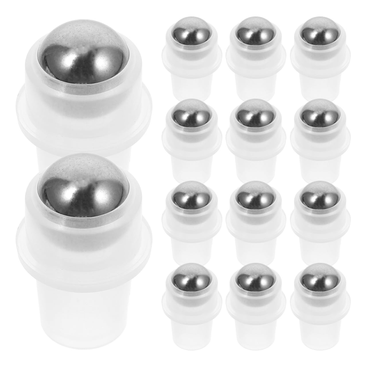 PACKOVE 20Pcs Stainless Steel Roller Balls Replacement for Roll Bottles Essential Oil Roller Inserts Leakproof for DIY Perfume a