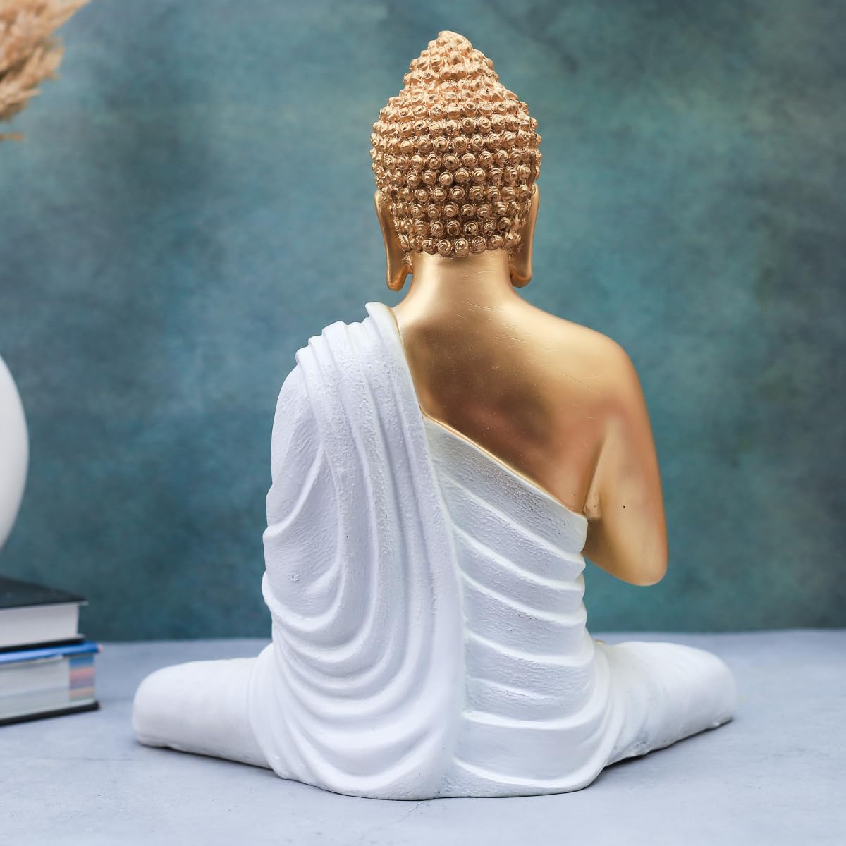 The Advitya Polymarble Meditating Buddha Idols For Home Decor/Buddh/Gautam Buddha Statue Lord Figurine/Murti Religious Gift Item