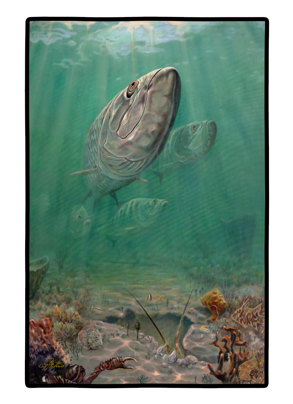 Silver Patrol Tarpon Indoor or Outdoor Mat 24x36 JMA2009JMAT
