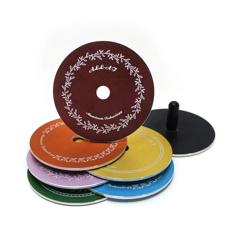 All-At Coasters For Drink With Holder Aluminum Set Of 6 For Home Counters, Kitchen, Dining, Living Room, Coffee Table
