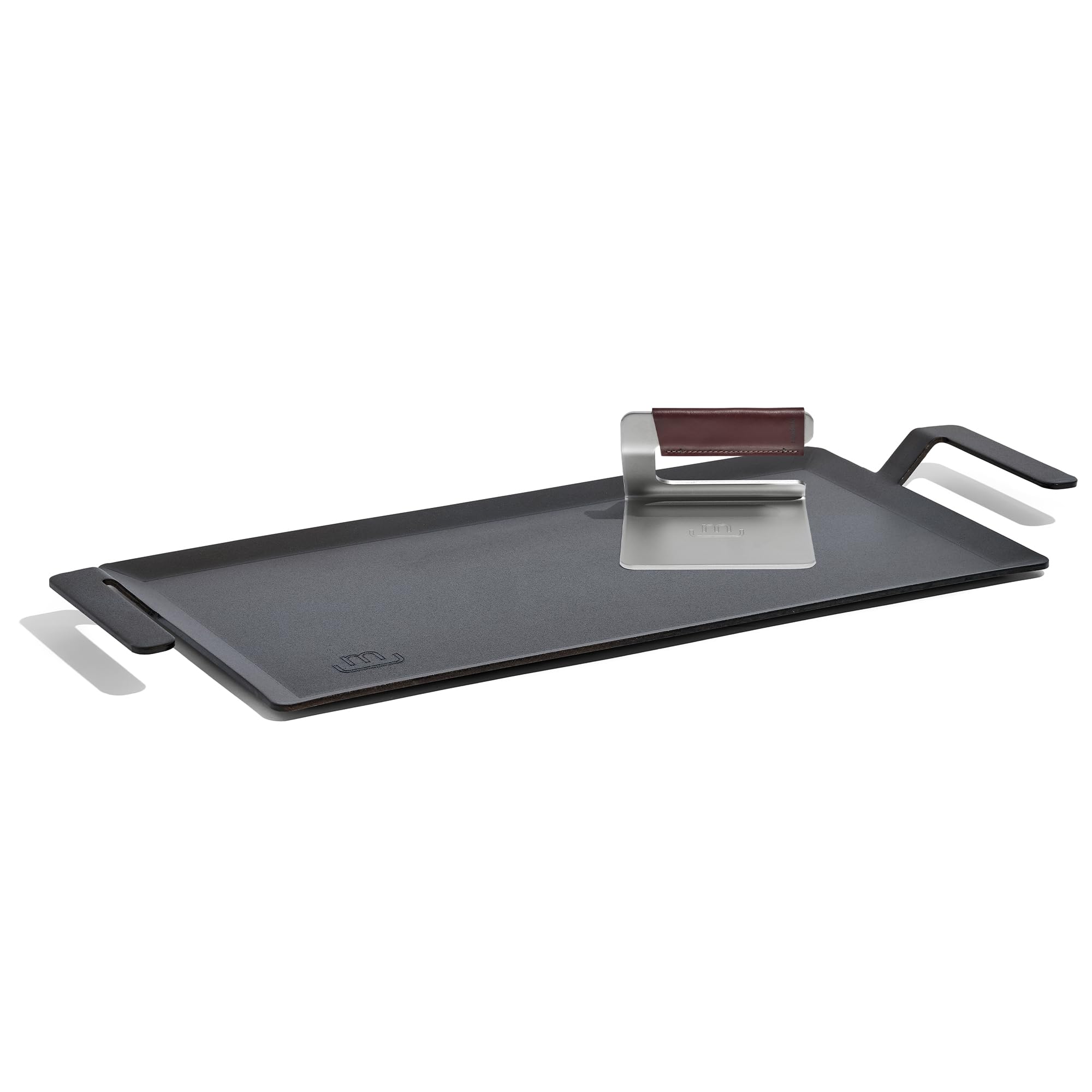 Made In Cookware - Carbon Steel Griddle + Grill Press - (Like Cast Iron, But Better) - Professional Cookware - Crafted In Sweden