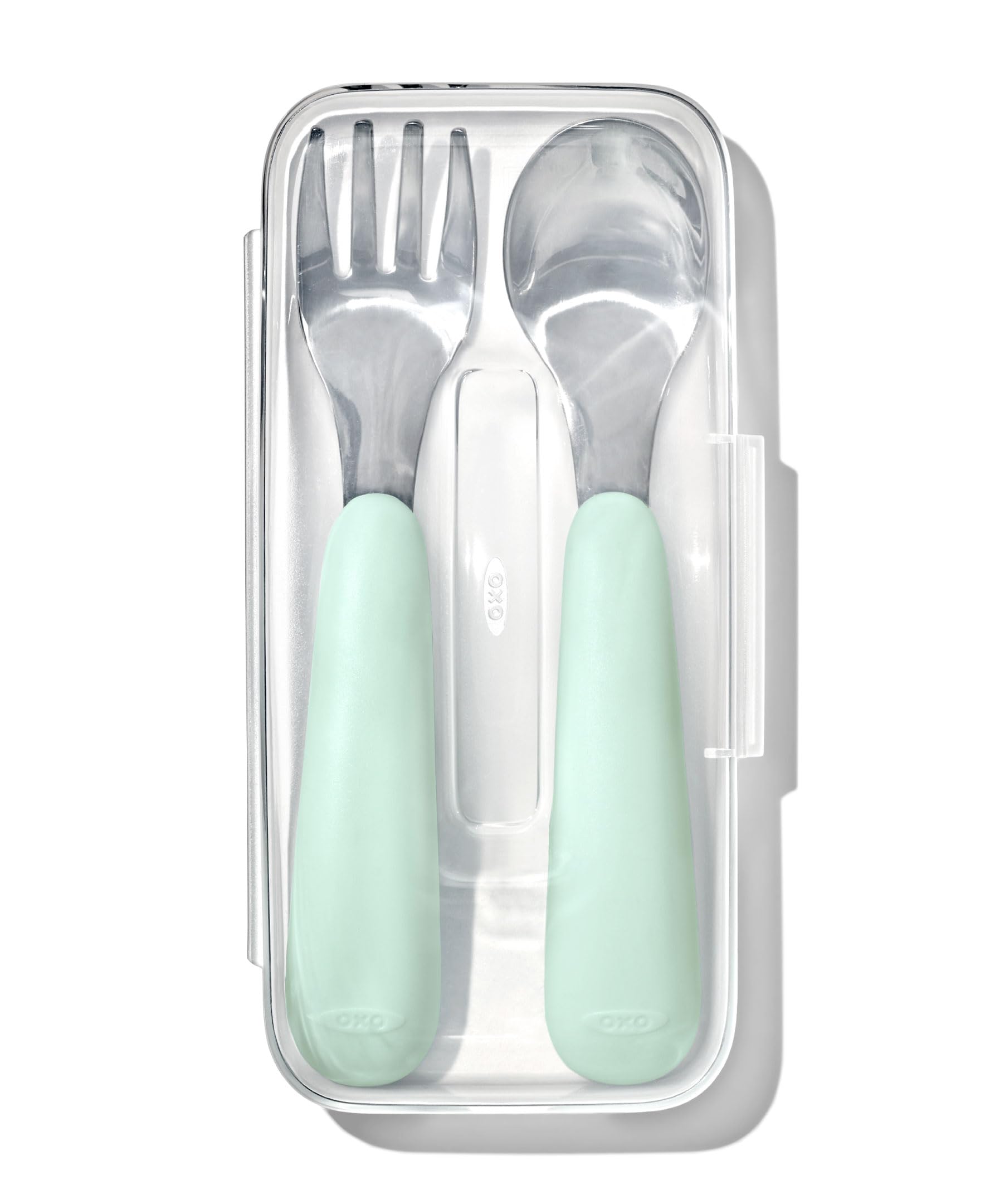 OXO Tot OnTheGo Fork and Spoon Set  Opal