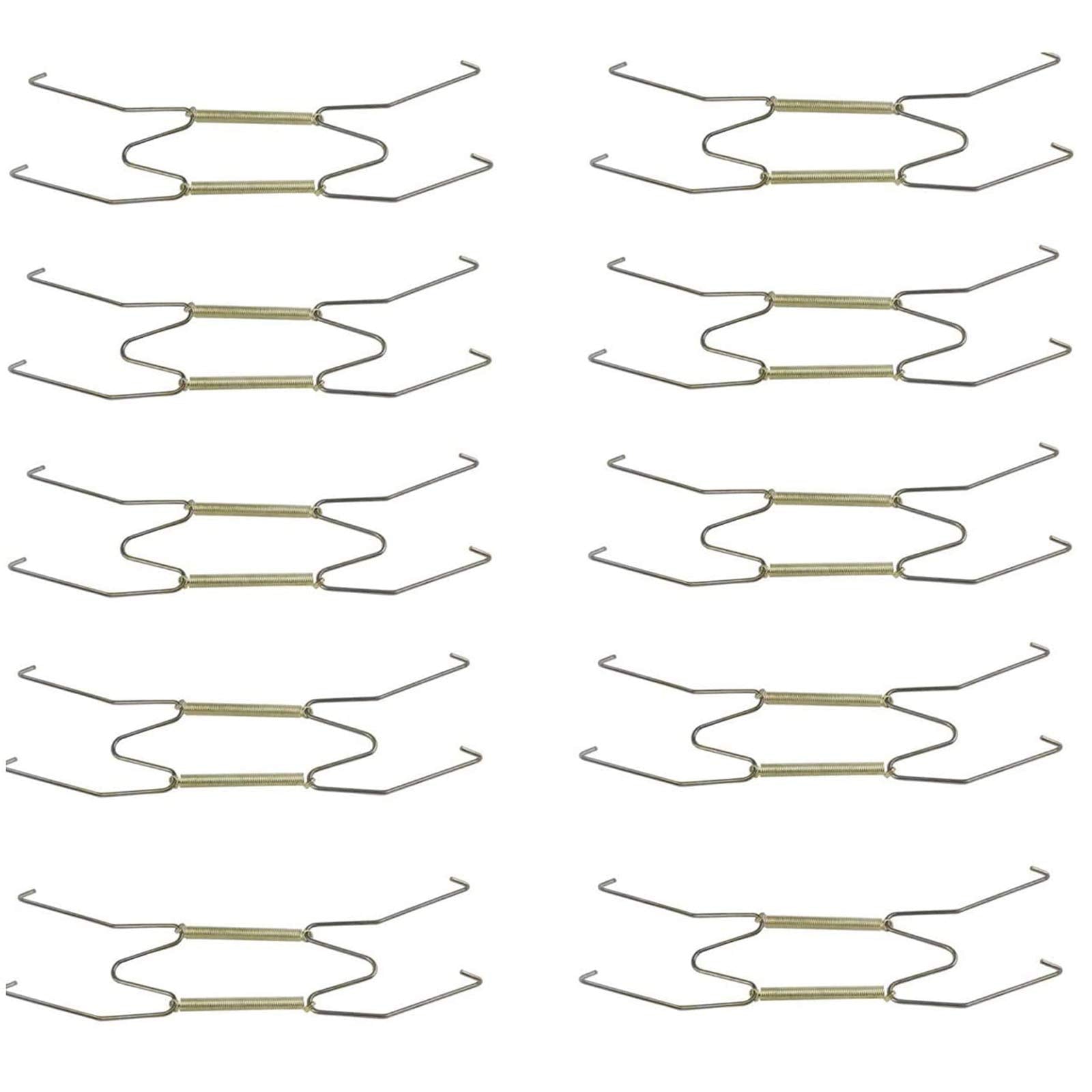 Tihood 10Pcs 8    Invisible Wall Plate Hanger/Tray Display Hanger Brass Coated Holds 7.5'' To 8.8'' Plates