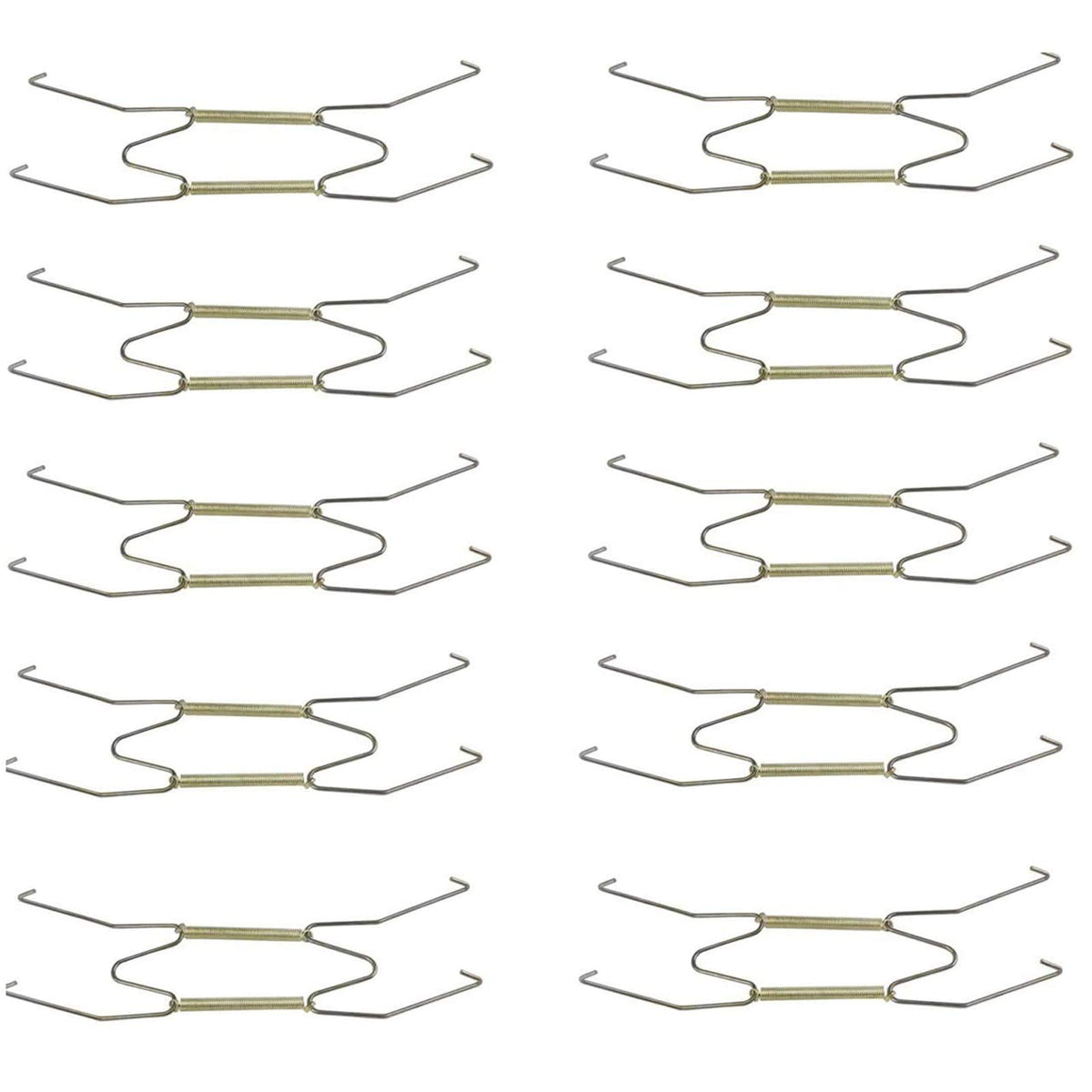 Tihood 10Pcs 8    Invisible Wall Plate Hanger/Tray Display Hanger Brass Coated Holds 7.5'' To 8.8'' Plates