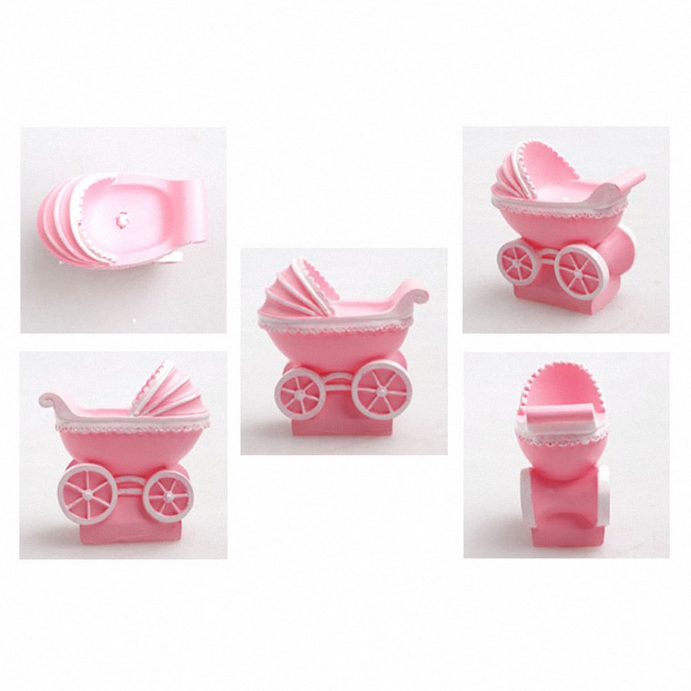 Moldfun 3D Baby Stroller Pram Carriage Baby-Car Silicone Mold For Soap Candle Baby Shower Birthday Cake Decorating Fondant Molds