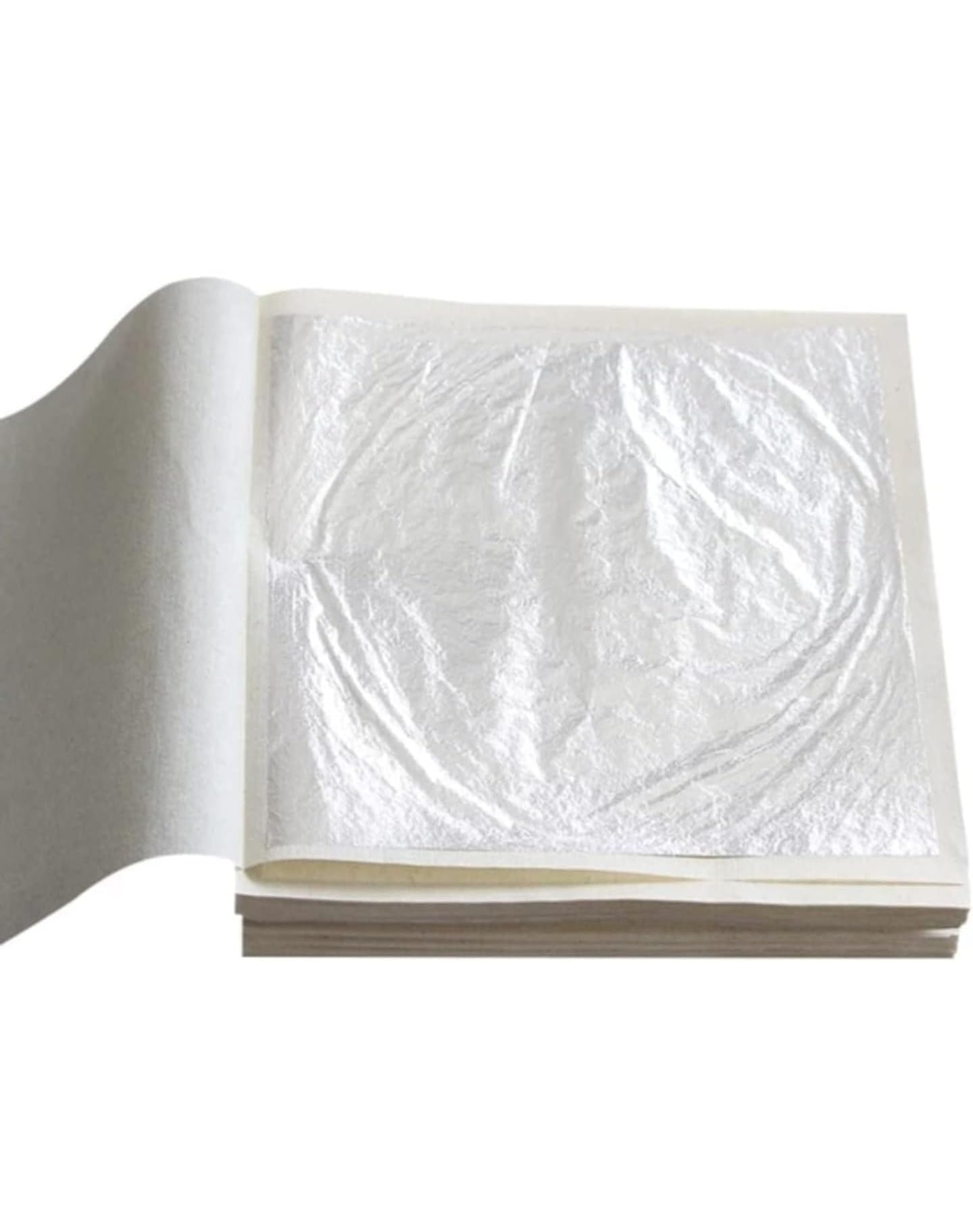 GOLD LEAF COMPANY .Silver FOIL VARAK FOILS 15pcs King Size 64 INCHES for Sweets Decoration,Cake Baking,Chocolate,SERUMS,AYURVEDI