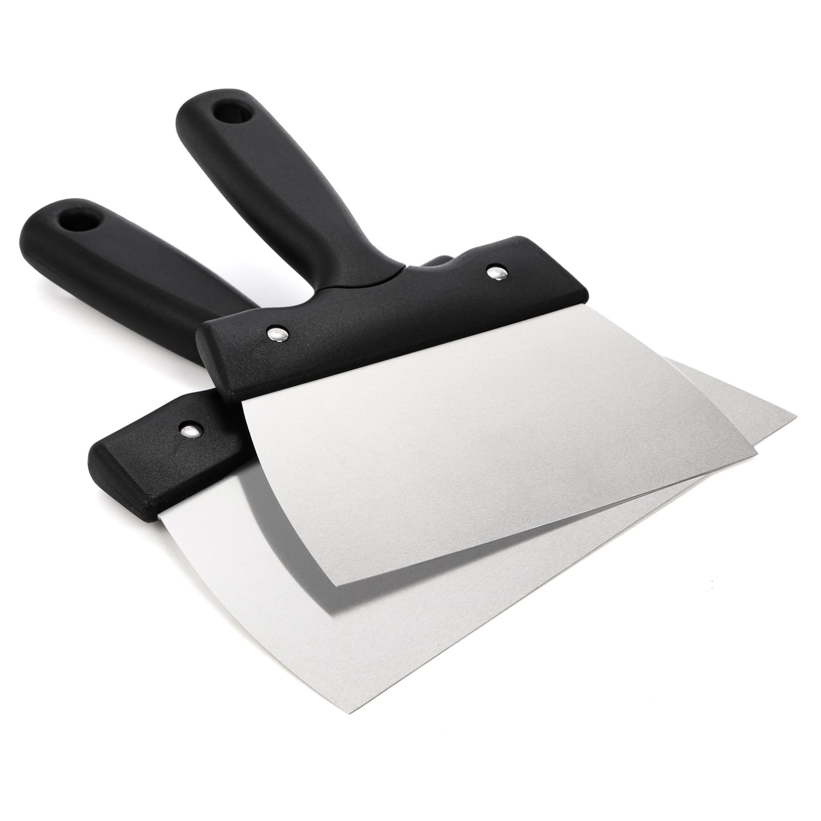 Peohud 2 Pack Coating Spatula For Chocolate, Stainless Steel Chocolate Scraper, Chocolate Thermostat Spatula For Smoothing Dough