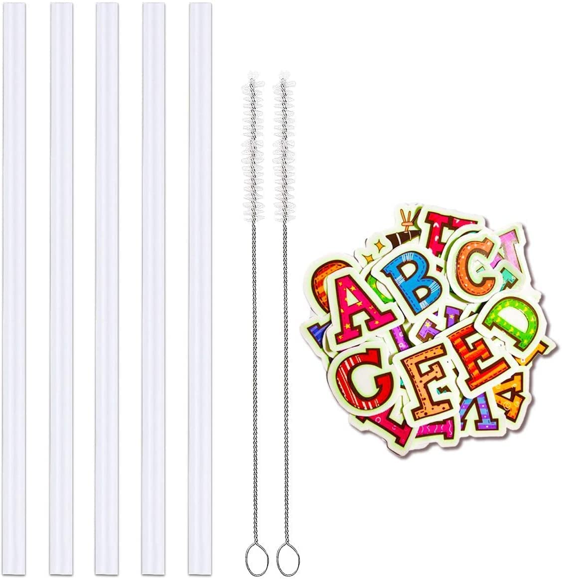 5 Pcs Miracredo Replacement Straws For Simple Modern, Fit Giotto, Fit Thermoflask And More Water Flask, Bpa Free Straws Fit Take