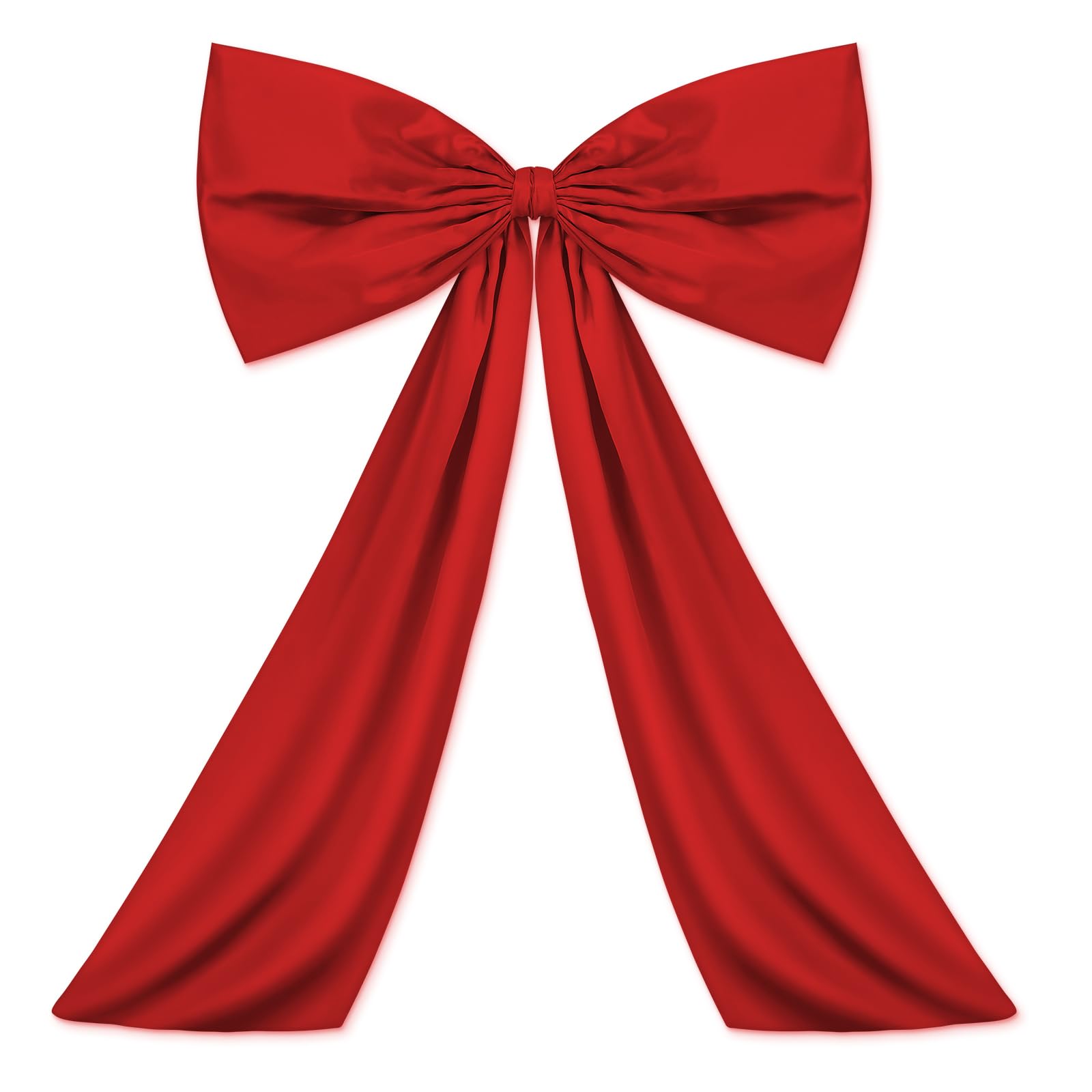 Wavwavw Bow Decor Large Bow for Room, Coquette Giant Ribbon Tie for Birthday Party Backdrop Wall Decor(Red,24 x 36 Inches)