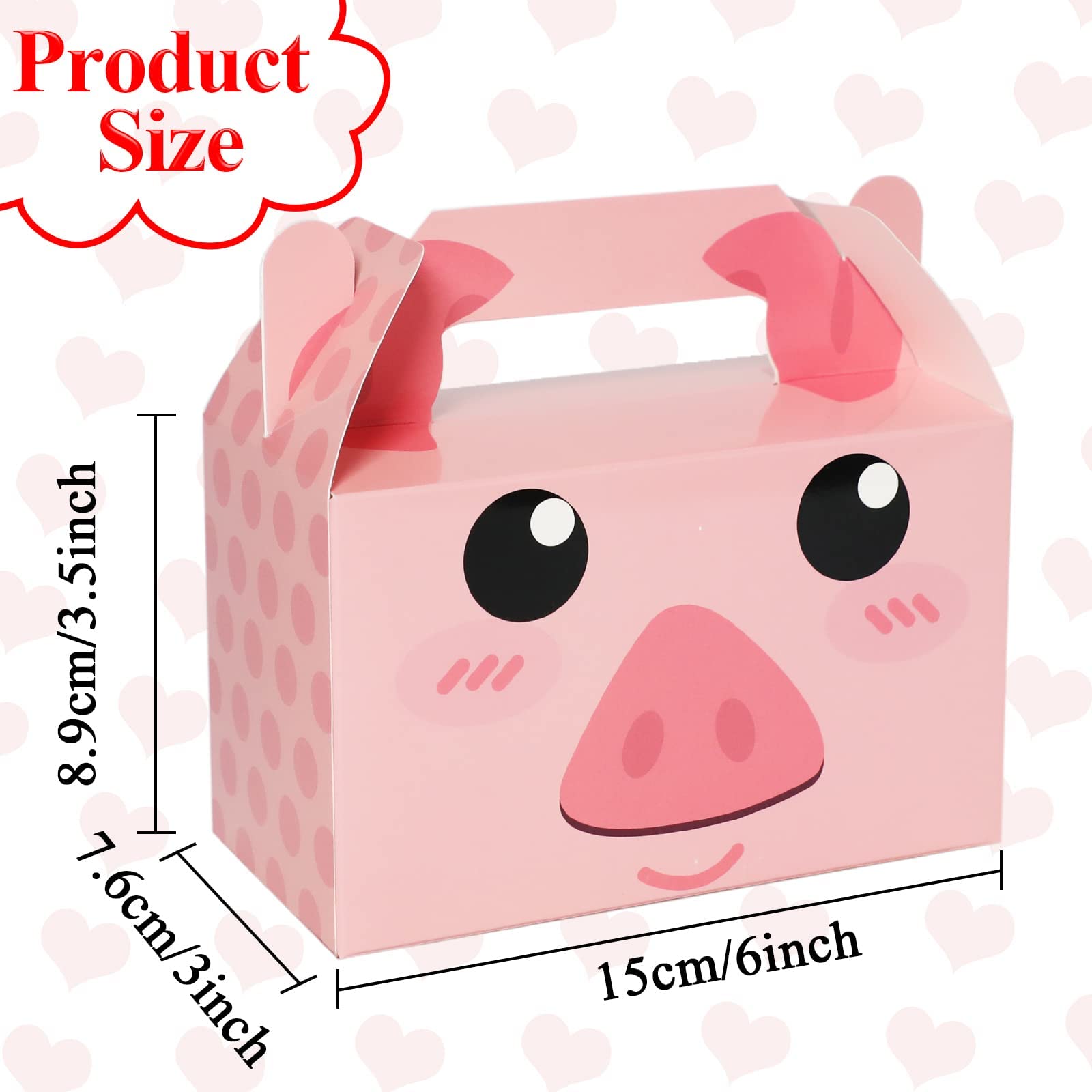 12 Pack Farm Animal Party Favor Boxes Farm Theme Birthday Goodie Boxes Farmhouse Animals Gift Candy Bags Barnyard Treat Boxes Fo