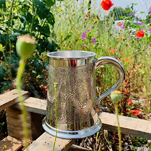 Wentworth Pewter Celtic Spirals 1Pt Pewter Tankard
