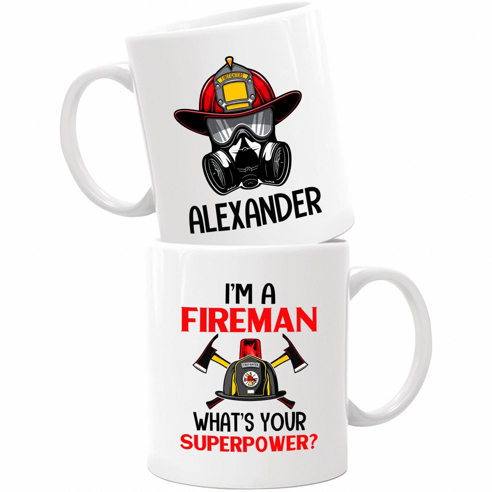 I'm A Fireman Mug, Firefighter Gift, Fireman Coffee Mug, Personalized Name Firefighter Mug for Friends Coworker, Custom Best Fir
