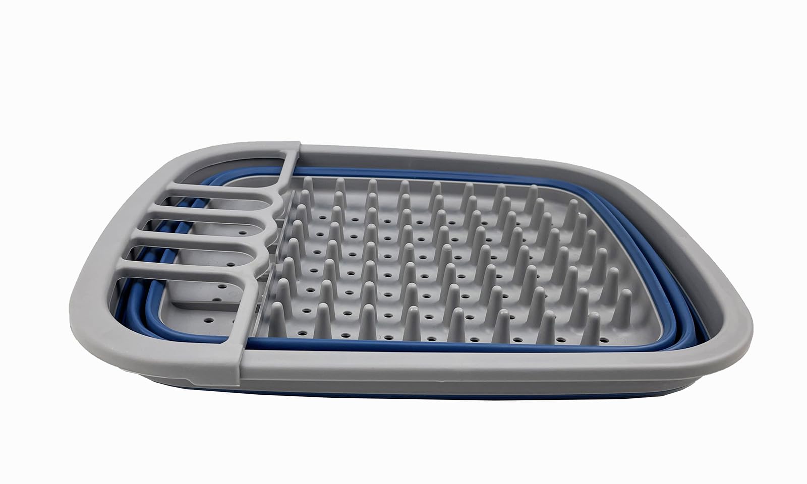 Sammart 8L (2.11Gallons) Collapsible Plastic Dish Drainer - Foldable Drying Rack - Portable Dinnerware Organizer - Space Saving