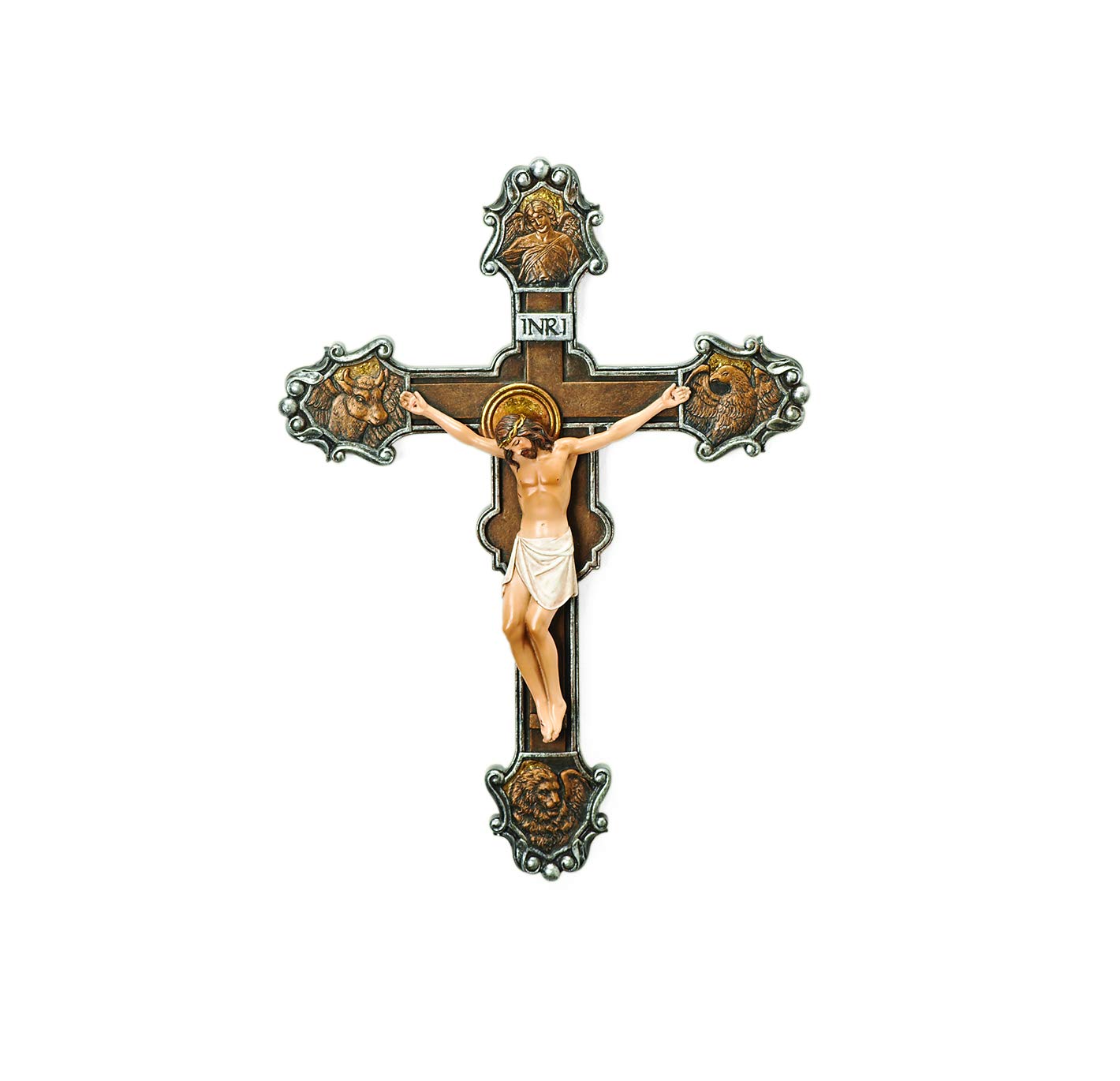 Josephs Studio Roman 10.25 H Evangelist Crucifix, Religious Gift, Wall Cross