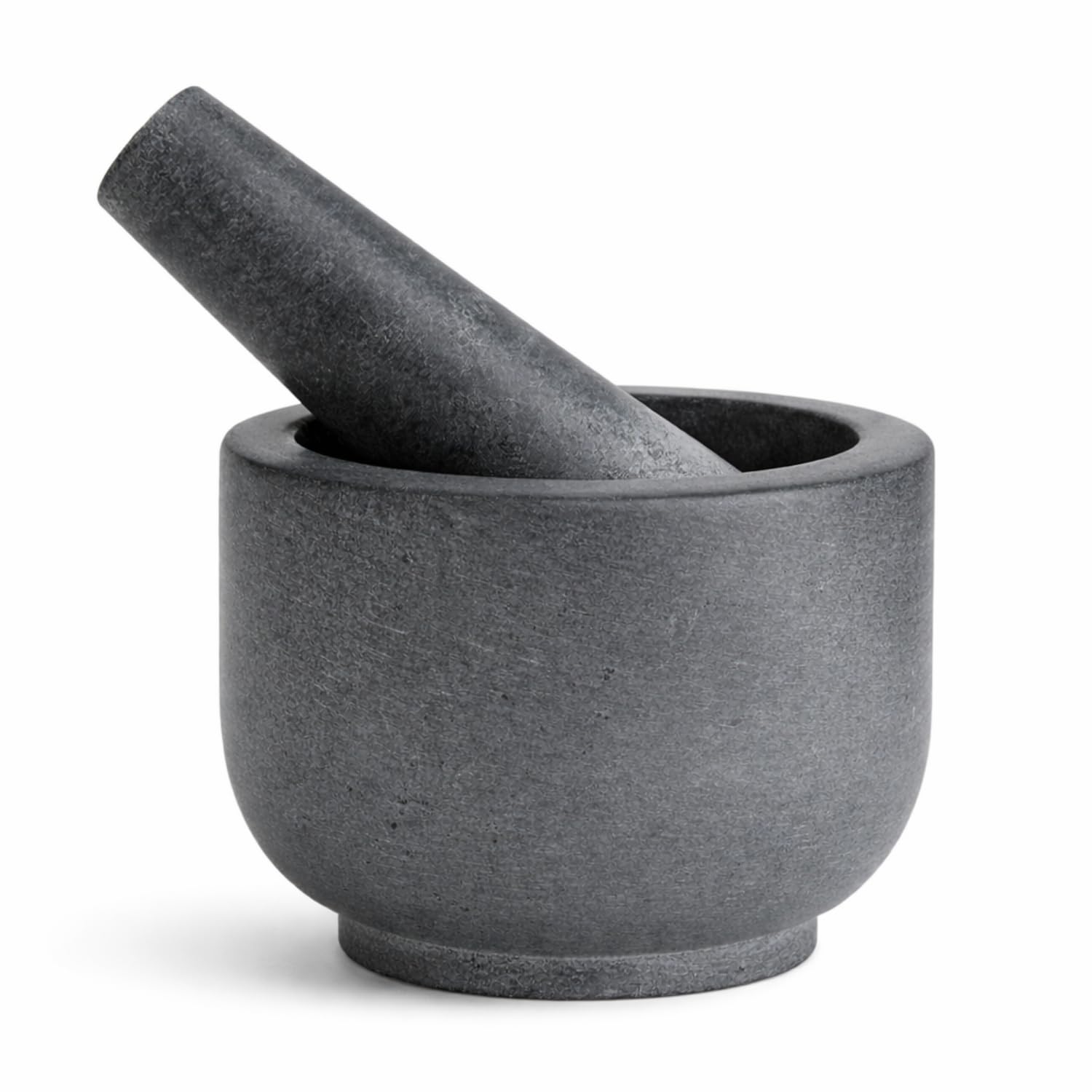 KC KULLICRAFT Marble Stone Mortar and Pestle, for Grind Spices, Powder Pesto, Mash Herbs, Crush Pills, Regular Size (3.75X2.75 M