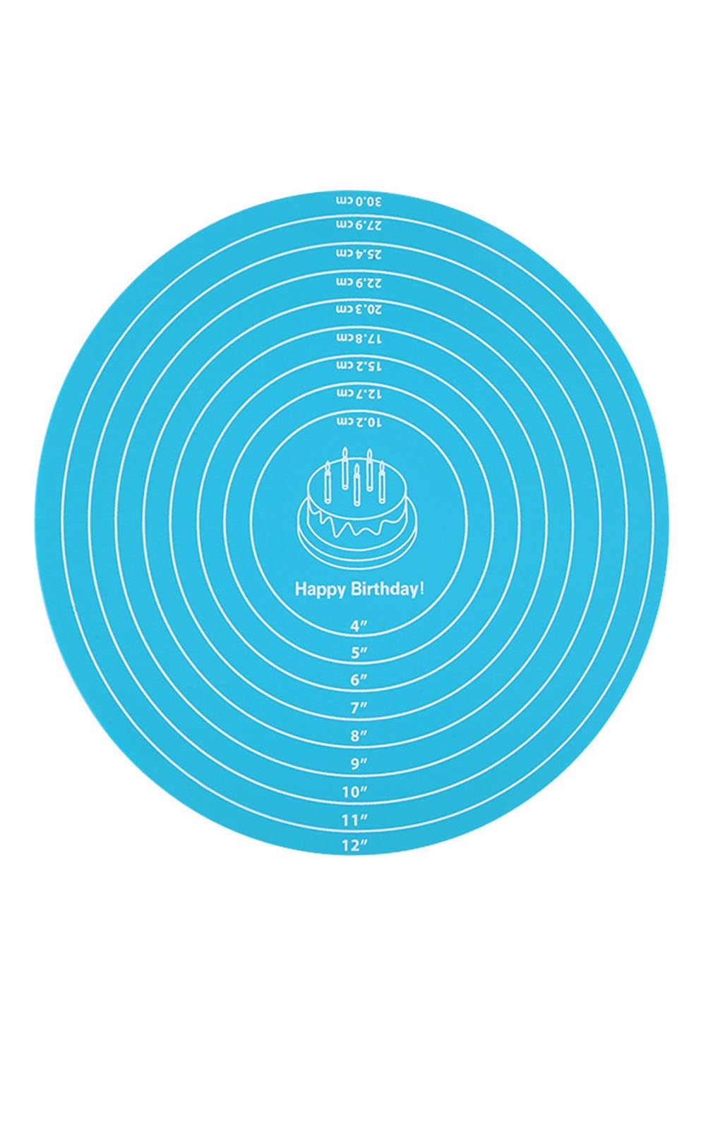 Silicone Baking Mat Cake Mat Silicone Cake Mat Silicone Baking Mat With Measurements For Caketurntable Stand Non-Stick Heat Resi
