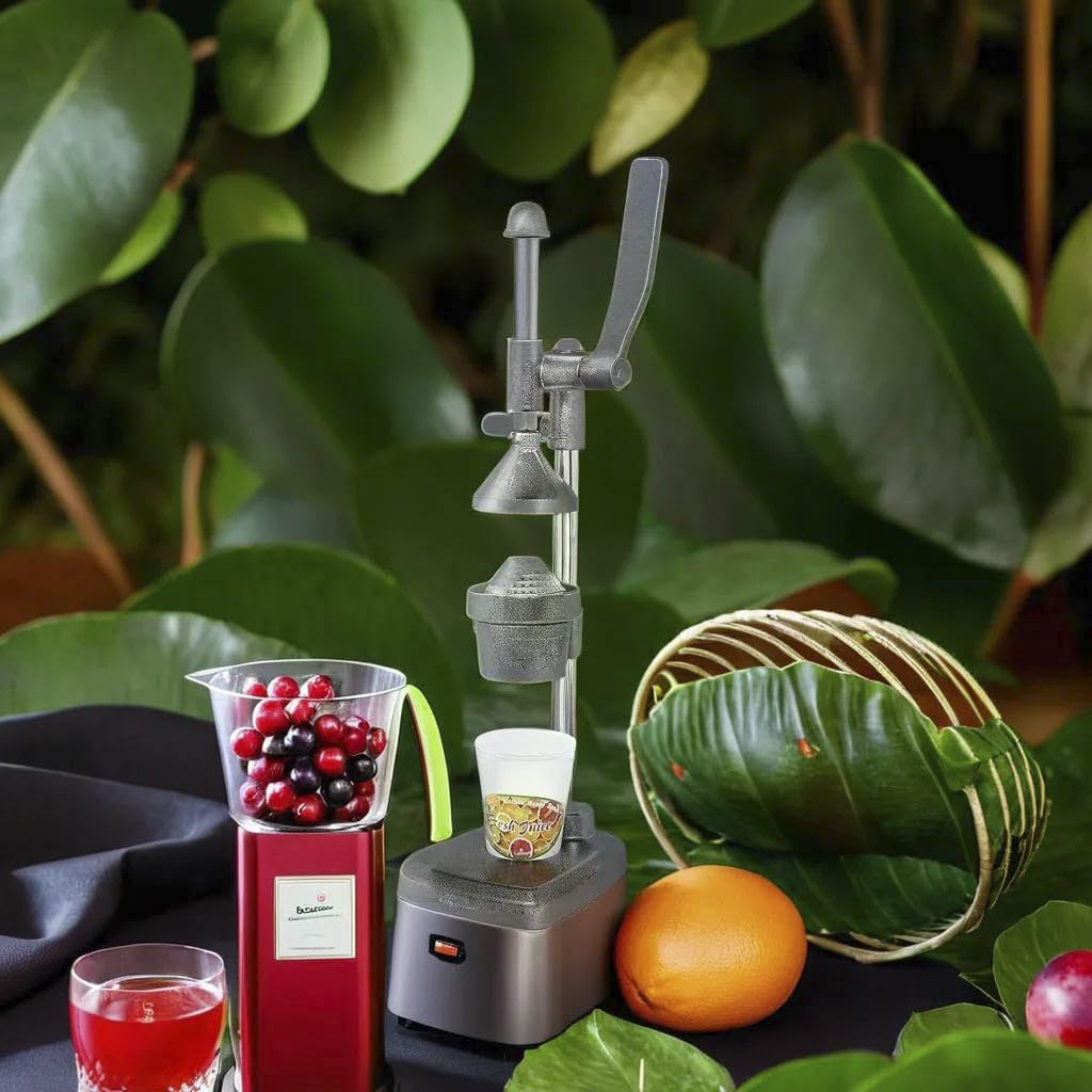 Brightberg Aluminum Manual Fruit Juicer, Hand Press Lemon Squeezer Alloy Heavy Duty Juicer Squeezer Lemon Extractor Tool Easy Cl