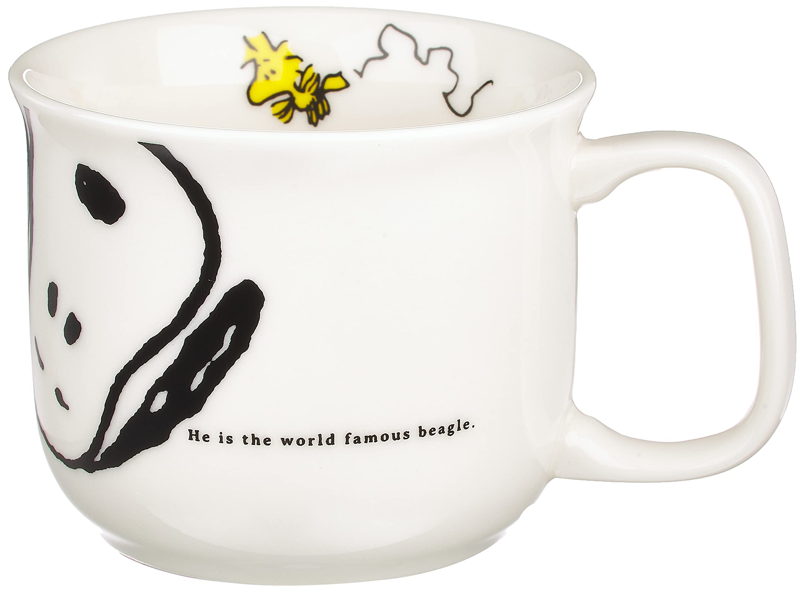 ????(Kaneshotouki) Peanuts 606131 Snoopy Joy Mug, 6.1 fl oz (180 ml), White
