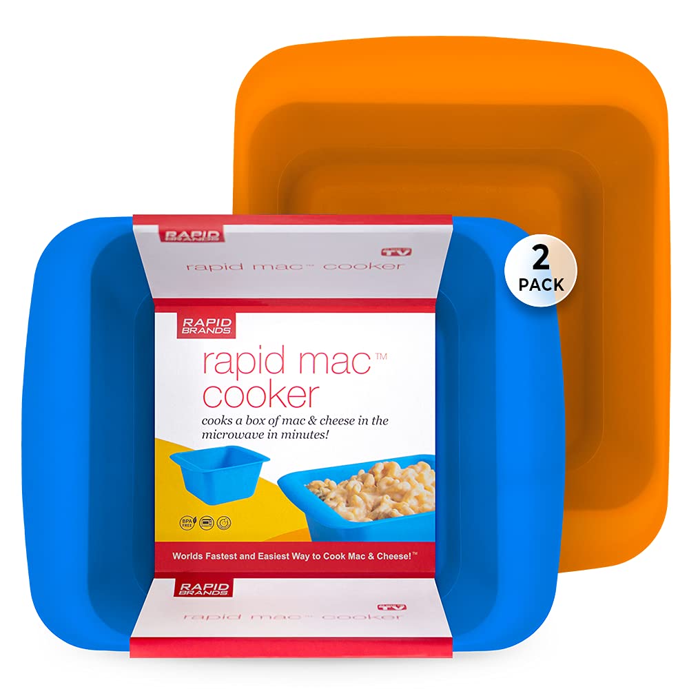 Rapid Mac Cooker  Microwave Macaroni & Cheese In 5 Minutes  Perfect For Dorm, Small Kitchen Or Office  Dishwasher-Safe, Microwav