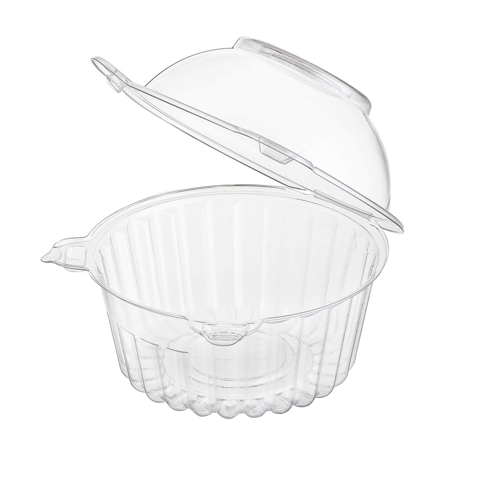 Bekith 150 Pack Individual Cupcake Holder, Thick Clear Plastic Dome Single Cupcake Carrier Muffin Container Holders Cases Boxes