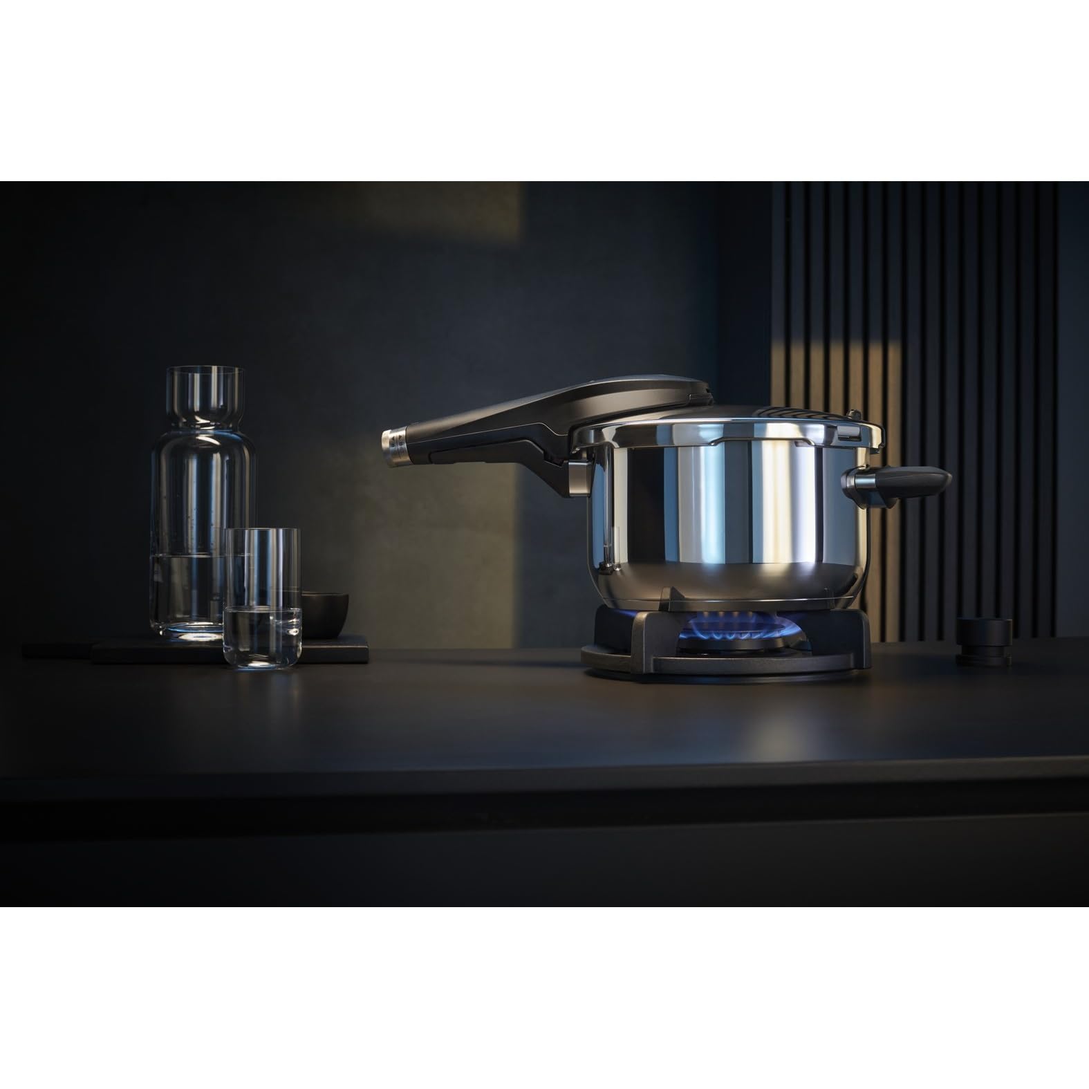 WMF Cromargan Stainless Steel Perfect Premium 2-Piece Pressure Cooker 4.5   L & 3,0l with Insert Polished 2   Cooking Levels Sin