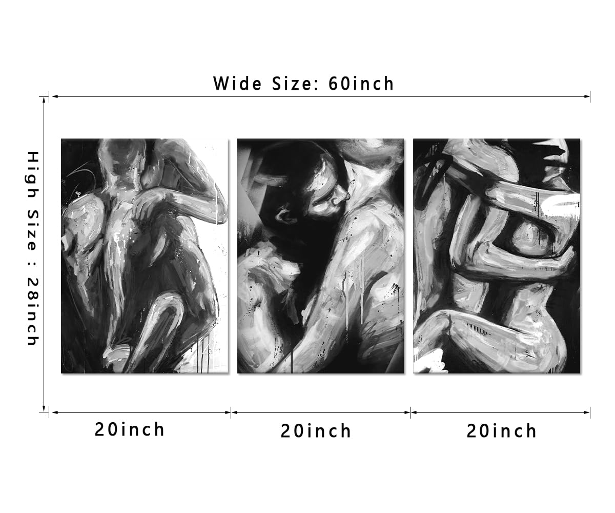 Sexy Wall Art For Bedroom Black And White Painting Woman Man Posters Prints Artwork For Apartment Home Bar Hotel Decorations Fra